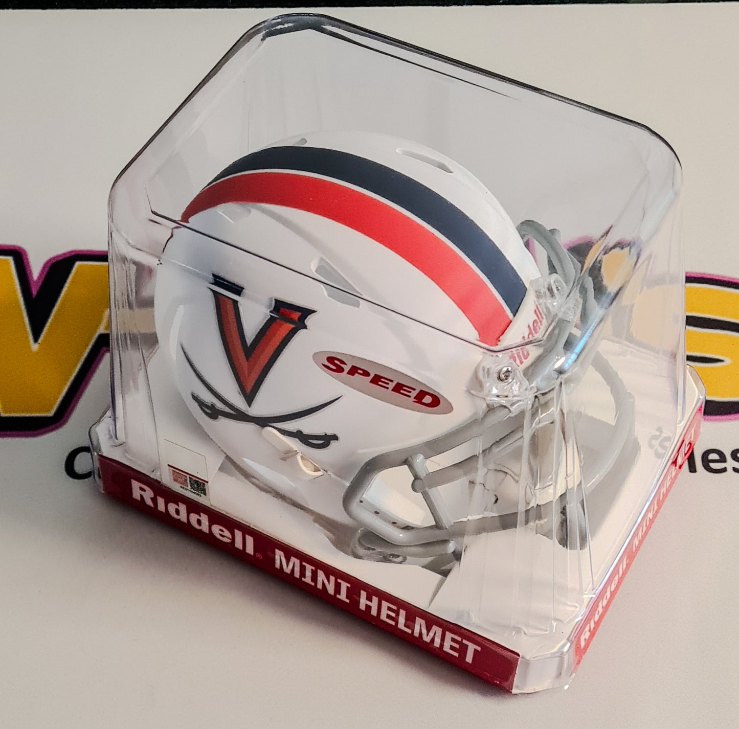 Virginia Tech Mini Helmet Replica - Riddell: White