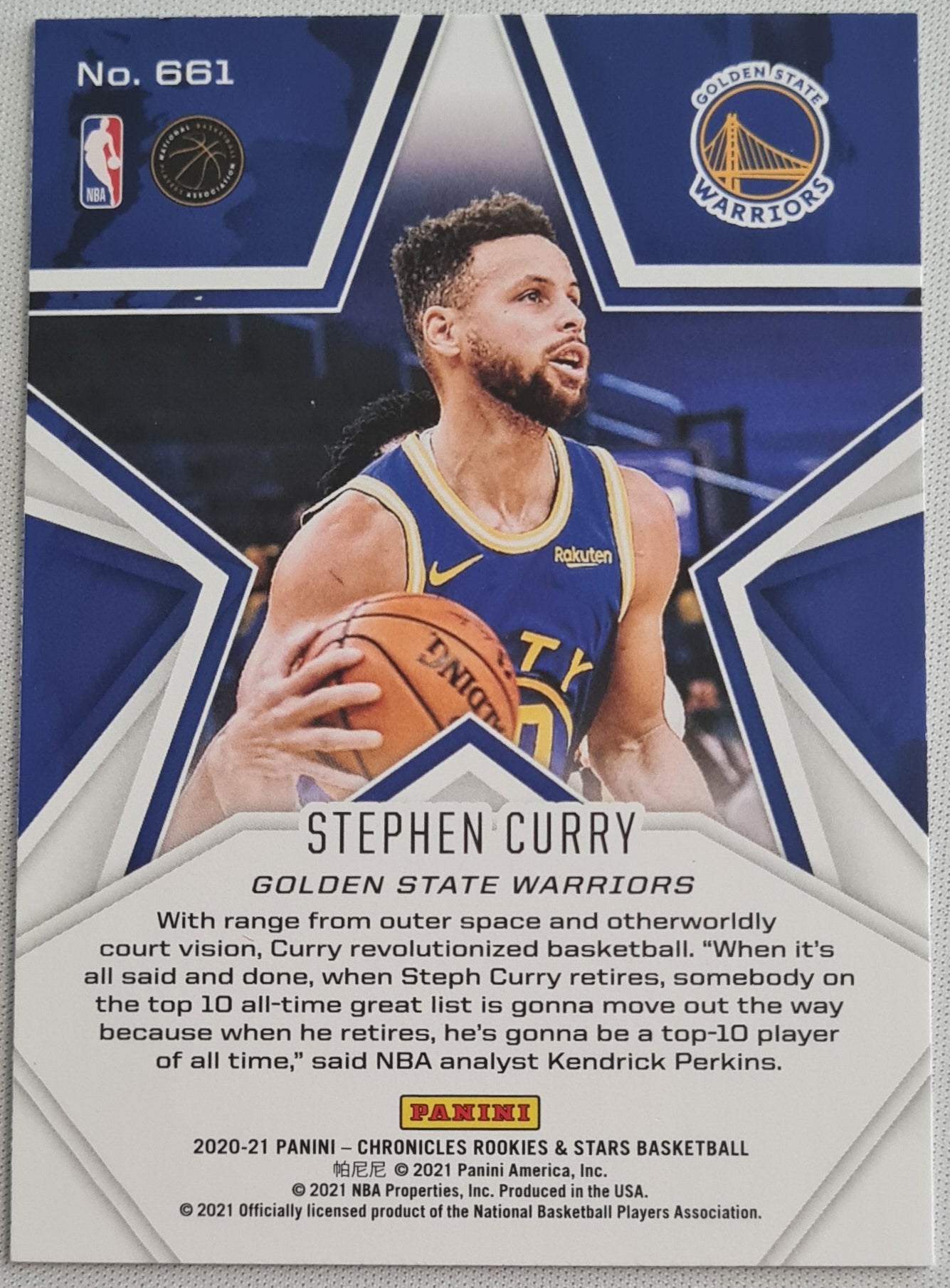 Stephen Curry - 2020/21 Panini Chronicles Rookies & Stars - Warriors