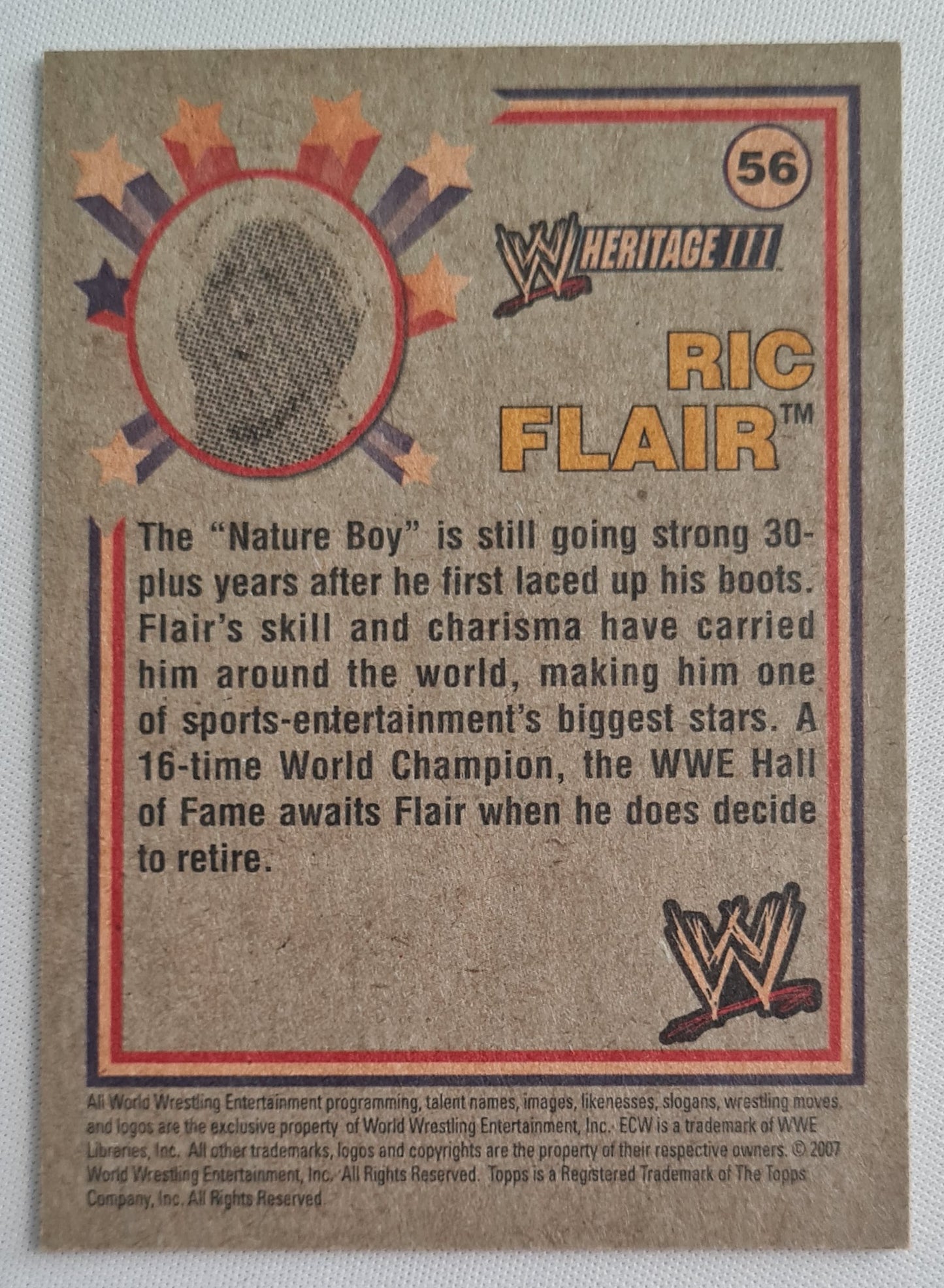 Ric Flair - 2007 Topps World Wrestling Entertainment #56