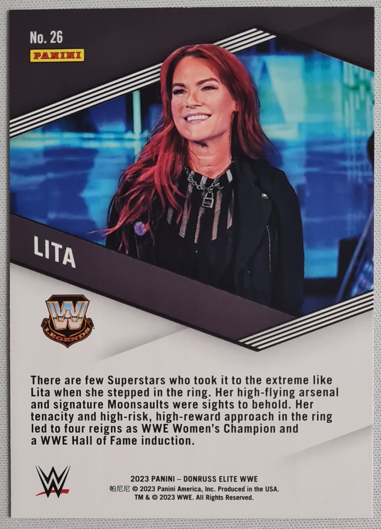 Lita - 2023 Panini Donruss Elite WWE Spellbound (LETTER T) - Diva Superstar