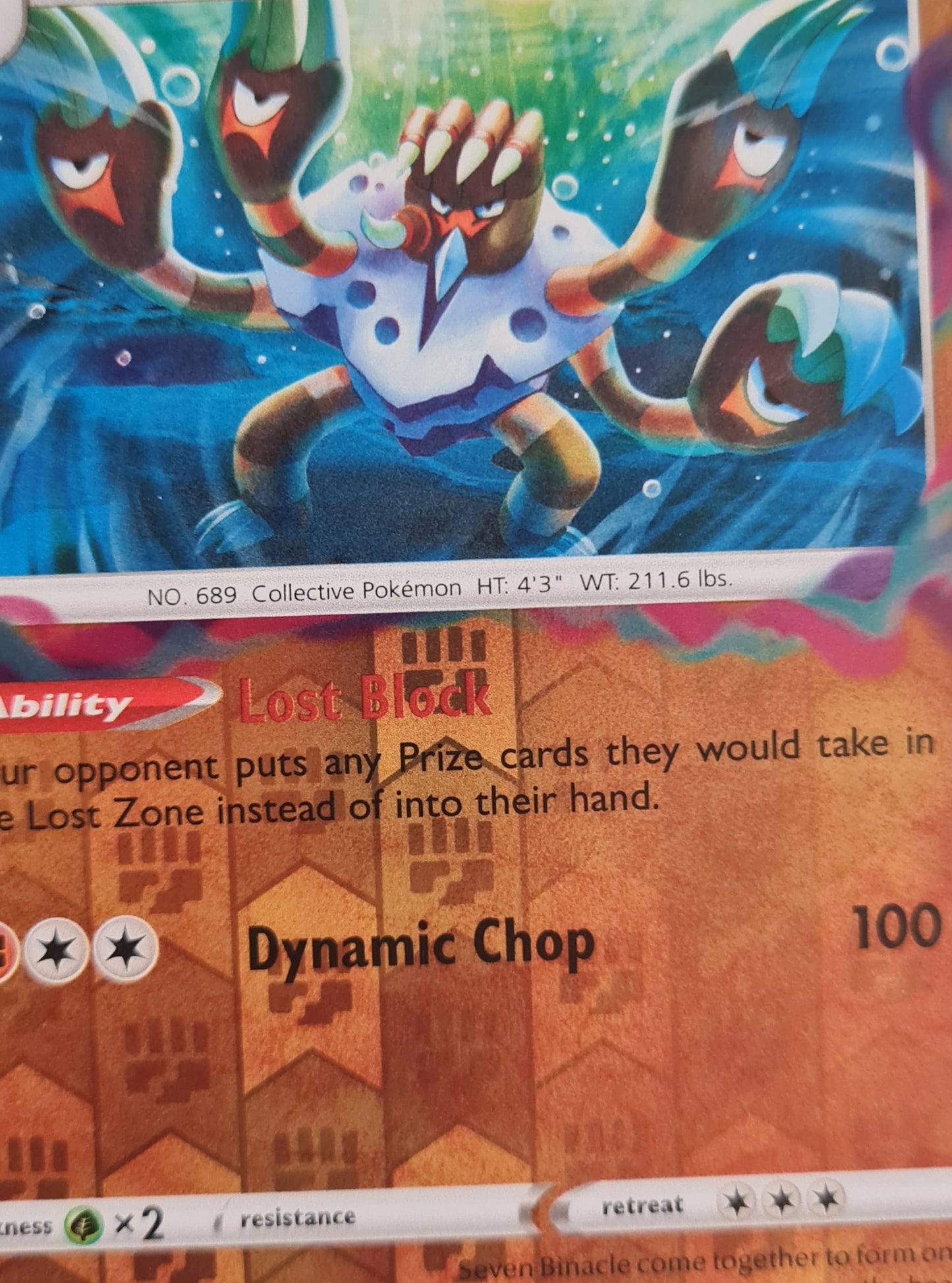 Barbaracle - 2022 Pokemon 107/196 Stage 1 - HP130 Holo TGC Card
