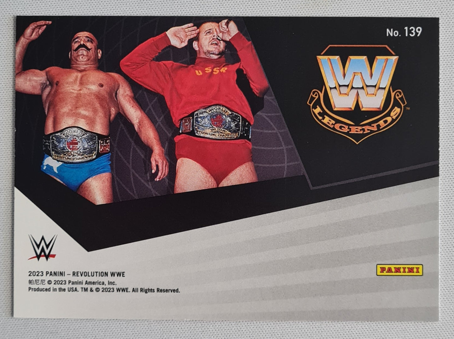 Iron Sheik & Nikolai Volkoff - 2023 Panini Revolution Fractal WWE #139 Superstars