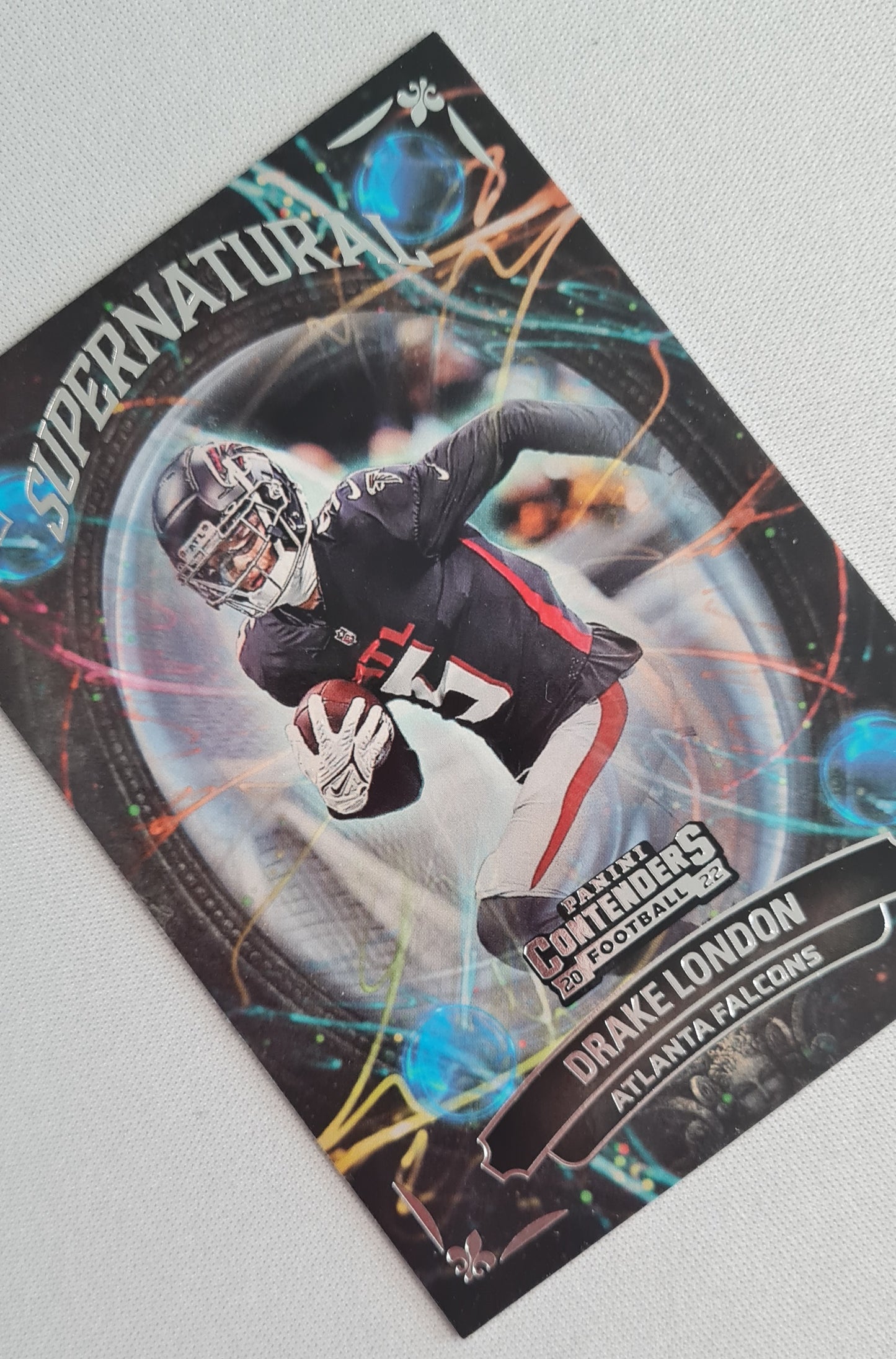 Drake London - 2022 Panini Contenders Football NFL Atlanta Falcons Supernatural (RC) #SN-DLO