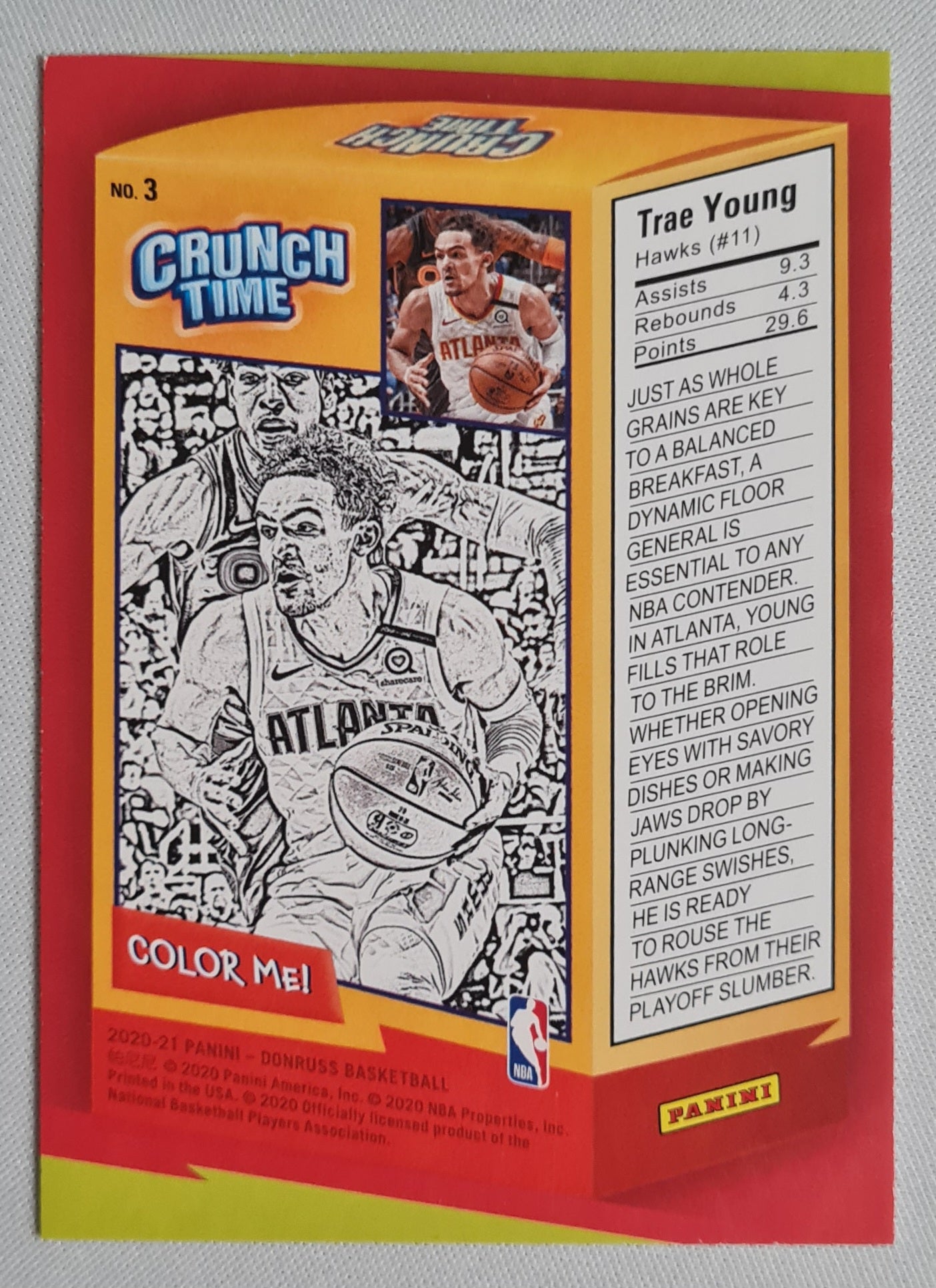 Trae Young - 2020/21 Panini Donruss Basketball CRUNCH TIME #3