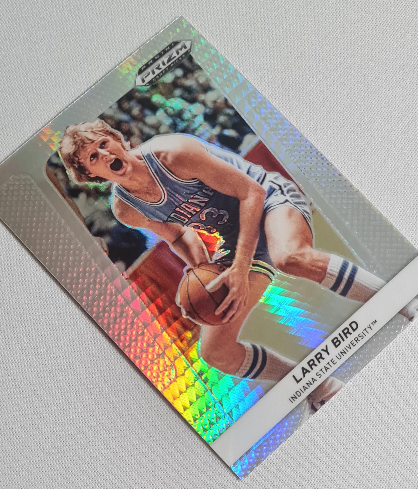 Larry Bird - 2022 Panini Prizm Draft Picks #FB-LB Flash Back Hyper Prizm