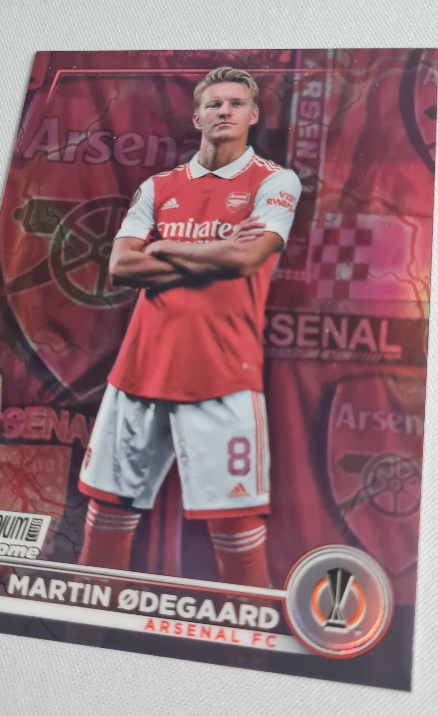 Martin Odegaard - 2023 Topps Stadium Chrome Europa League #87 Arsenal FC Refractor