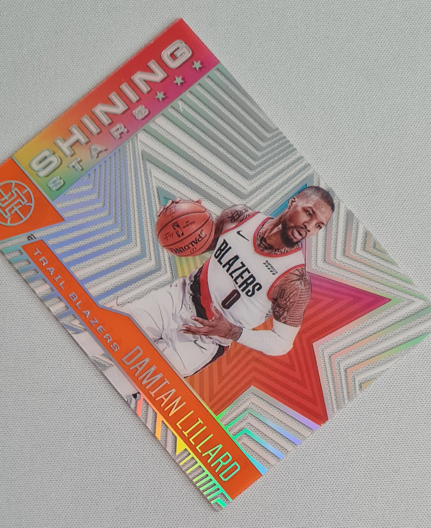 Damian Lillard - 2020/21 Panini Illusions Basketball #3 Portland Trail Blazers "Shining Stars" Orange