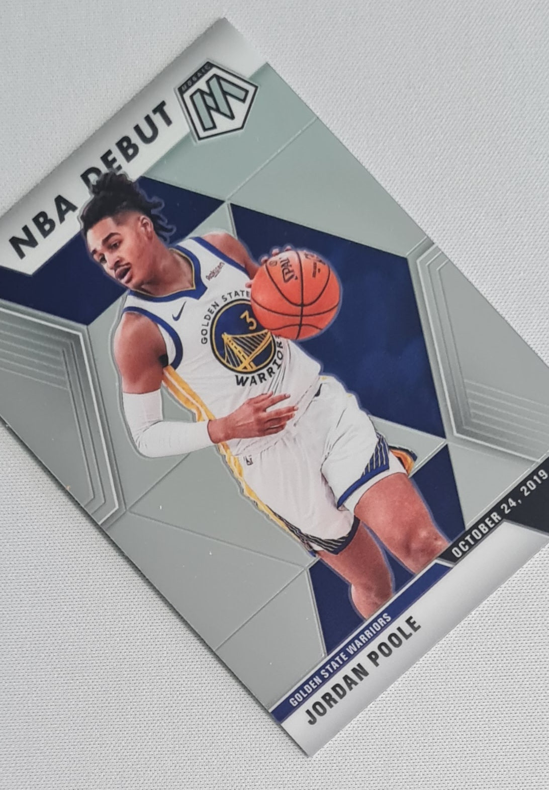Jordan Poole - 2019/20 Panini Mosaic Basketball #261 (RC) NBA Golden State Warriors - NBA Debut
