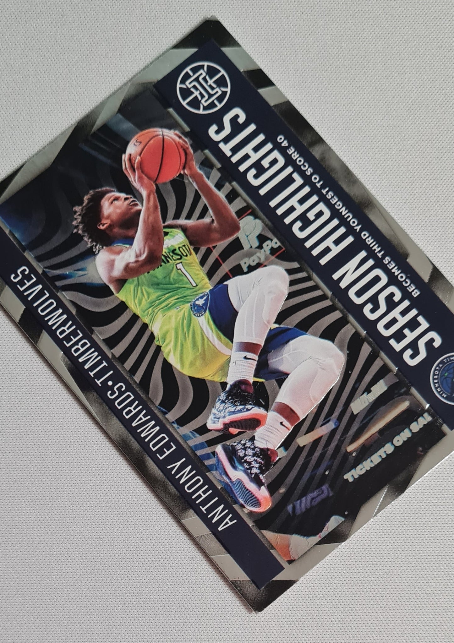 Anthony Edwards - 2020/21 Panini Illusions Basketball #14 "Season Highlights" Timberwolves