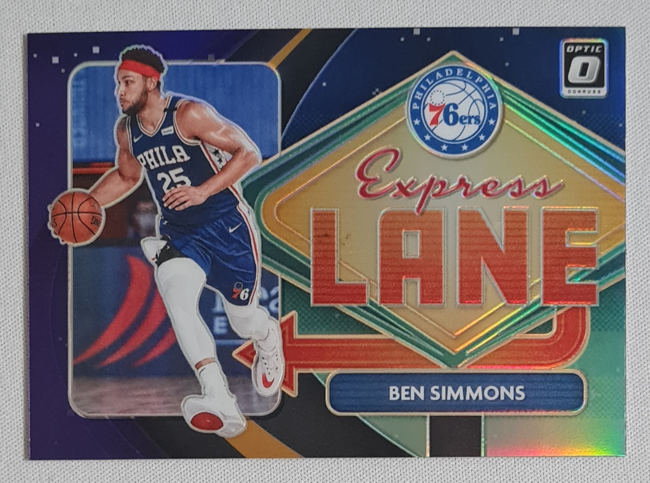 Ben Simmons - 2020/21 Panini Donruss Optic Basketball #22 "Express Lane" 76ers