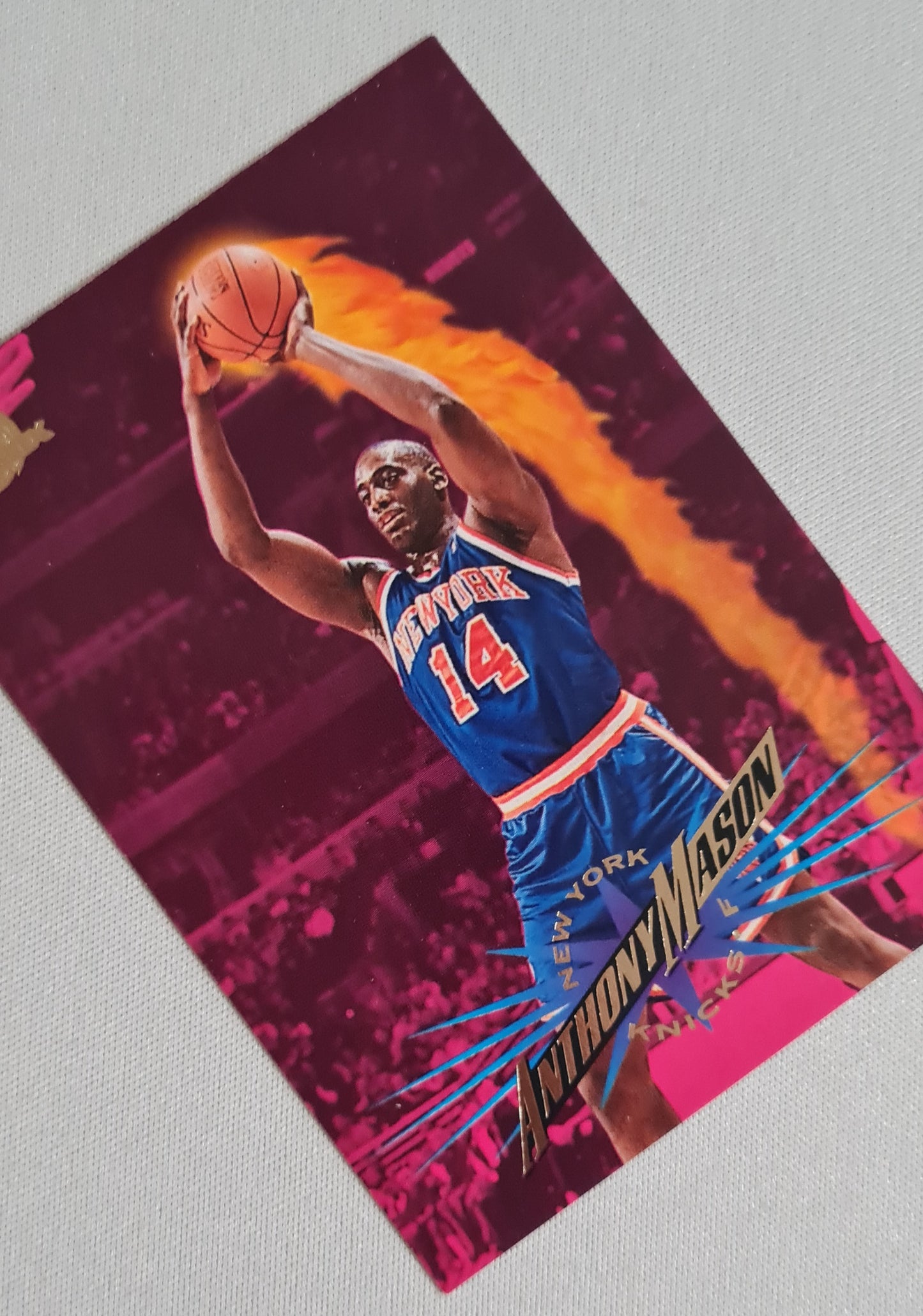 Anthony Mason - 1995 Skybox #83 NY Knicks - Gold logo