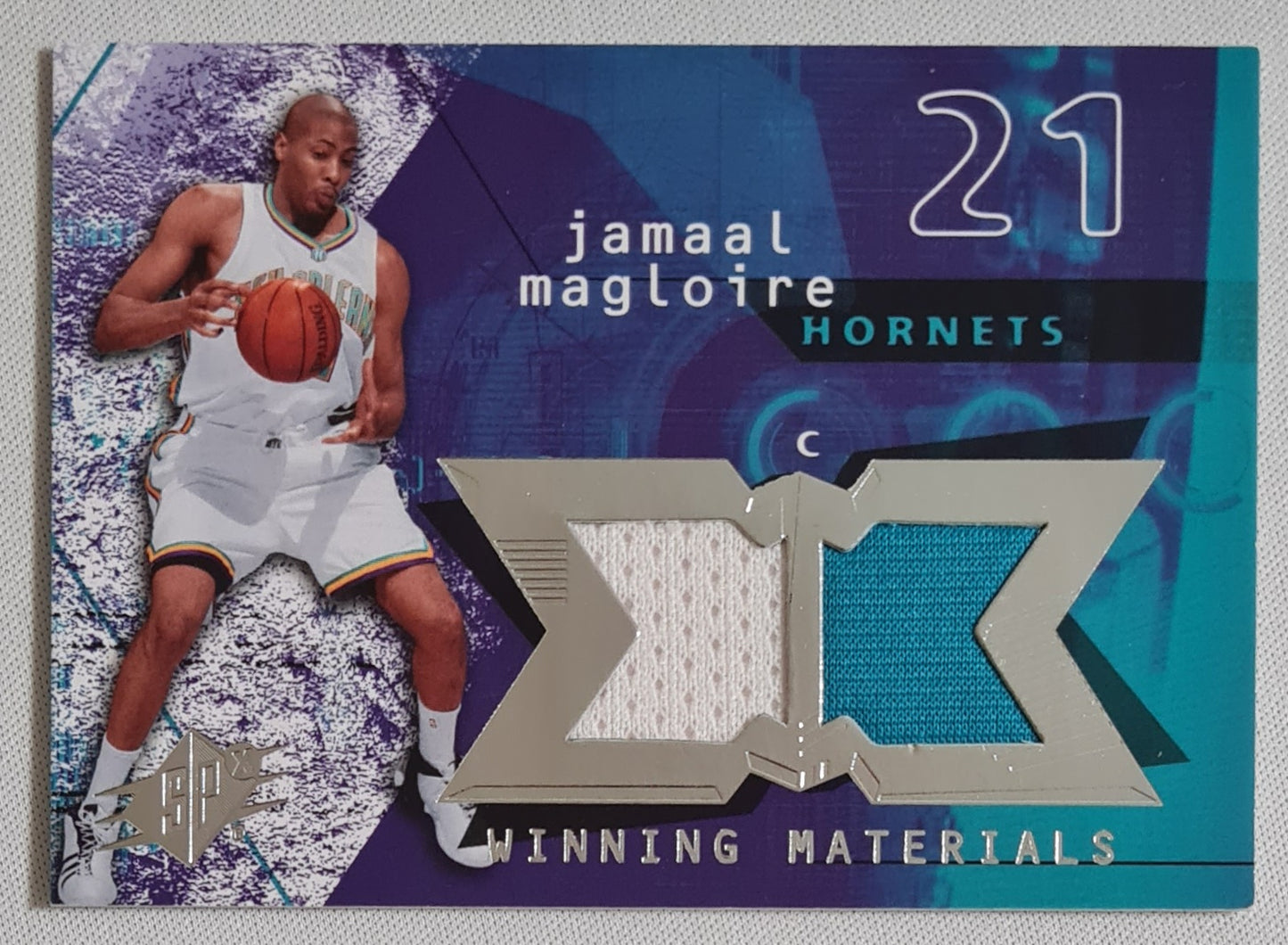 Jamaal Magloire - 2004 Upper Deck "Winning Material" #WM-JM - NBA Hornets /Duo Patch