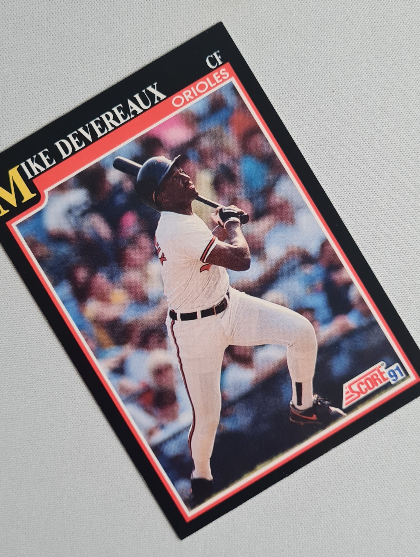Mike Devereaux - 1991 Score MLB #258 Baltimore Orioles