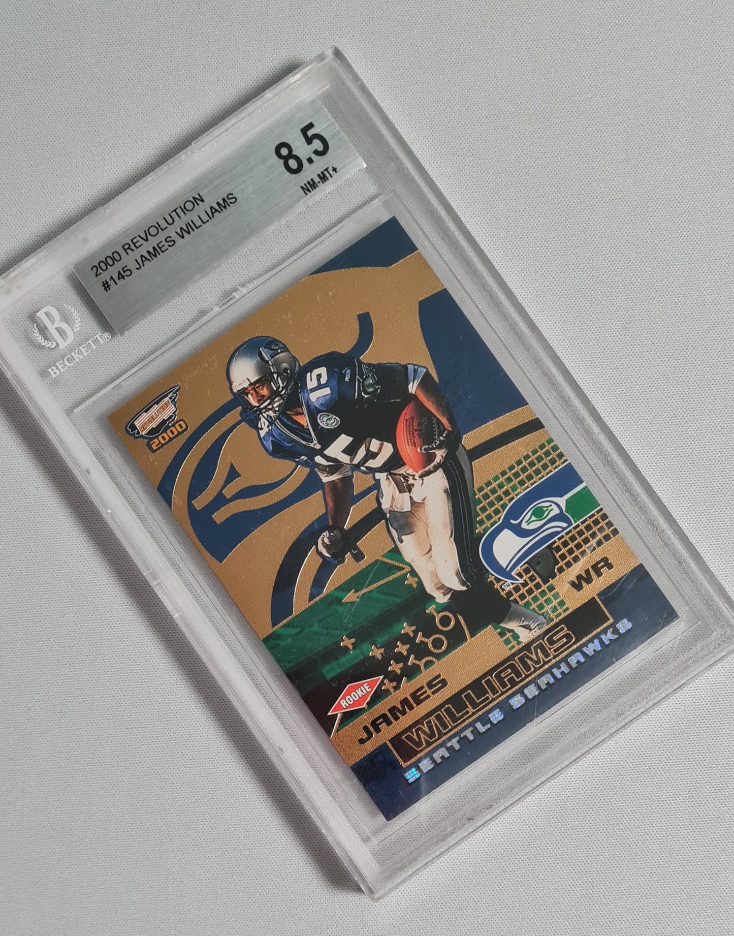 James Williams - 2000 Pacific Trading Cards #145 Rookie Card - NFL Seattle Seahawks Beckett 8.5