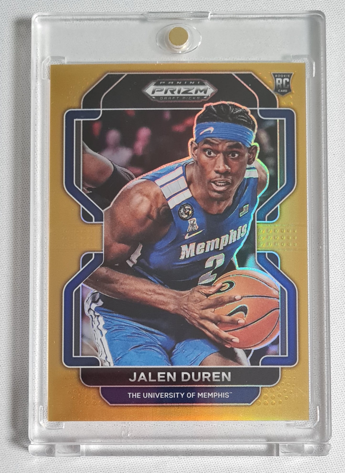 Jalen Duren - 2022 Panini Prizm Draft Picks #58 (RC) Memphis /10 Gold