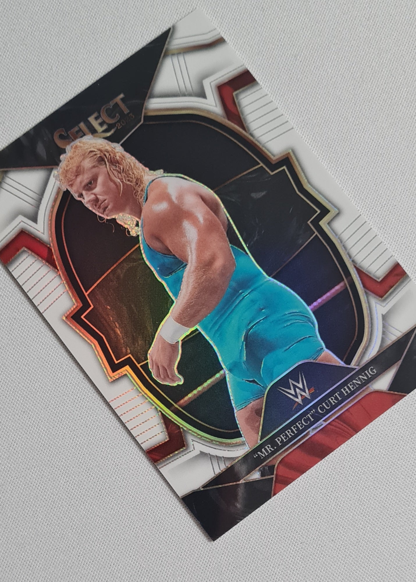 "Mr. Perfect" Curt Henning - 2023 Panini Select WWE #17 (WWE Legends) White Concourse /125