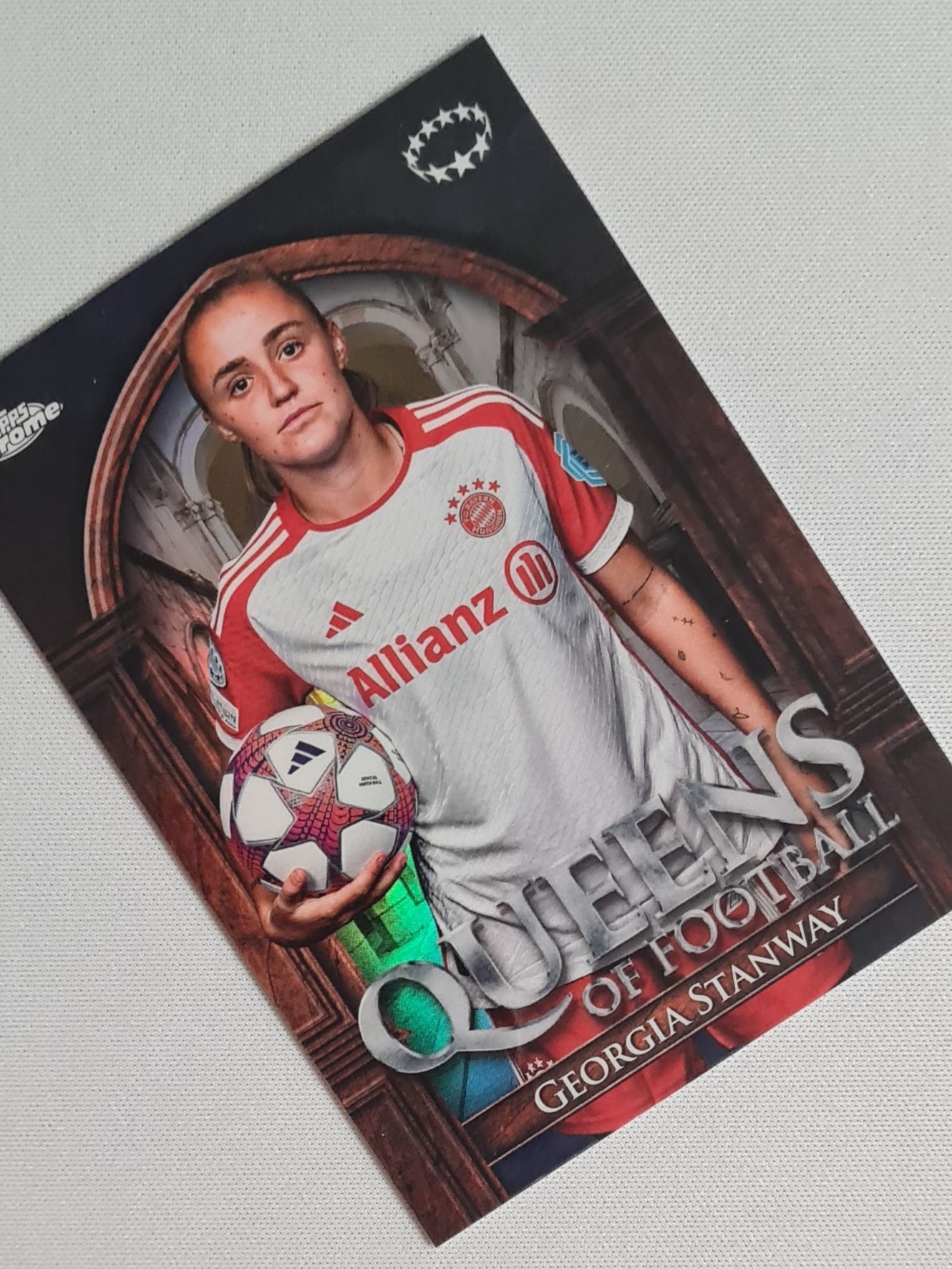 Georgia Stanway - 2024 Topps Chrome Queen of Football #QF-5 (CL)