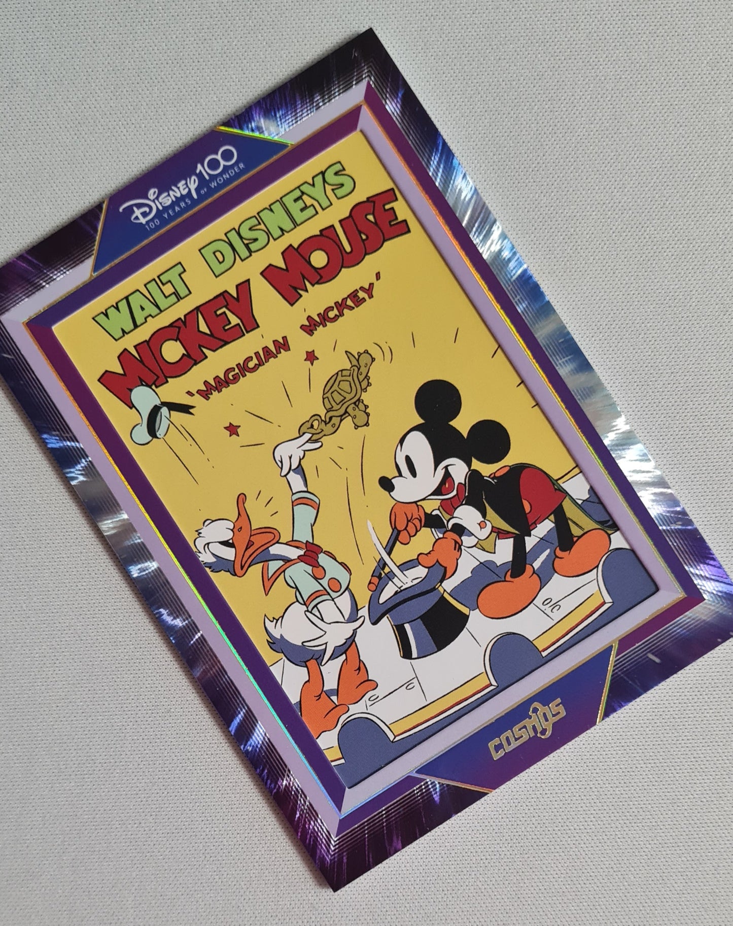 Mickey Mouse - 2023 Disney 100 Cosmos Kakawow #CDQ-HB-05 Purple Poster Card /288