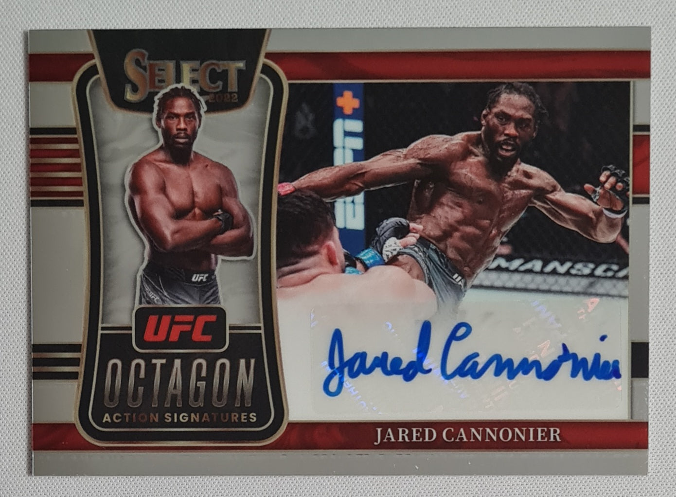 Jared Cannonier - 2022 Panini Select UFC #OA-JCN "Octagon Action Signatures" /Autograph
