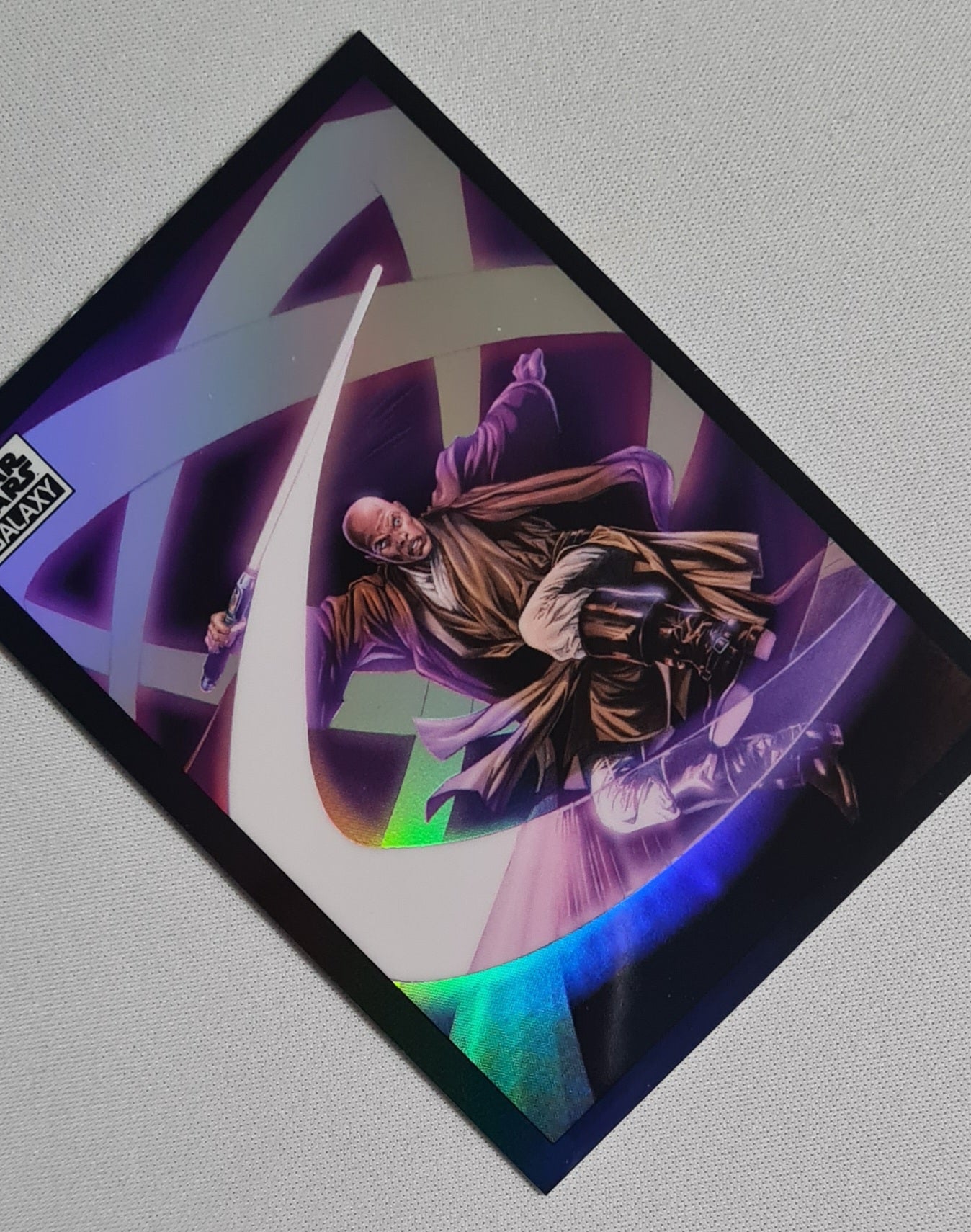 Mace Windu's Barrage! - Star Wars Galaxy Chrome #56 Refractor
