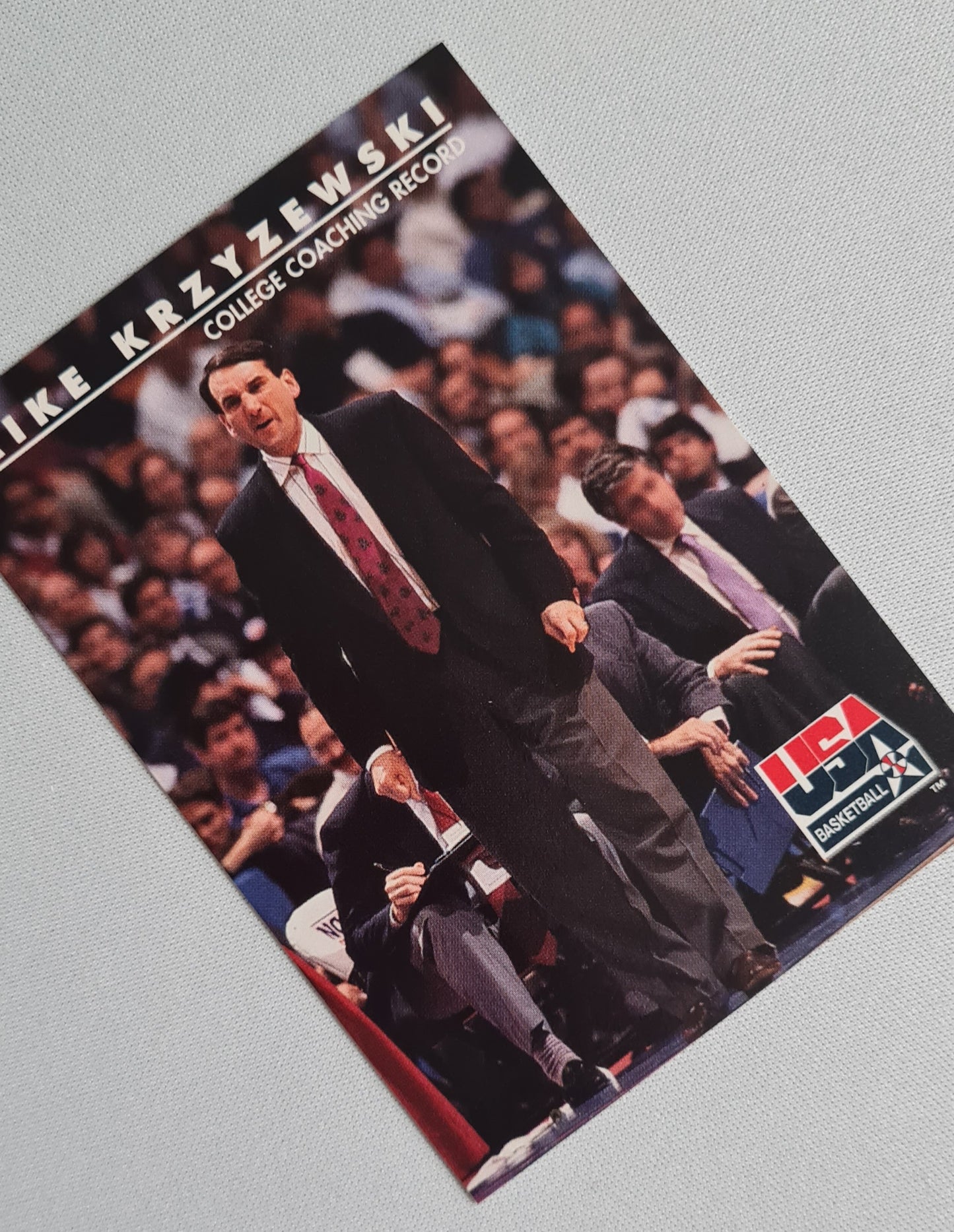 Mike Krzyzewski - 1992 SkyBox USA Basketball College Coaching Records #96
