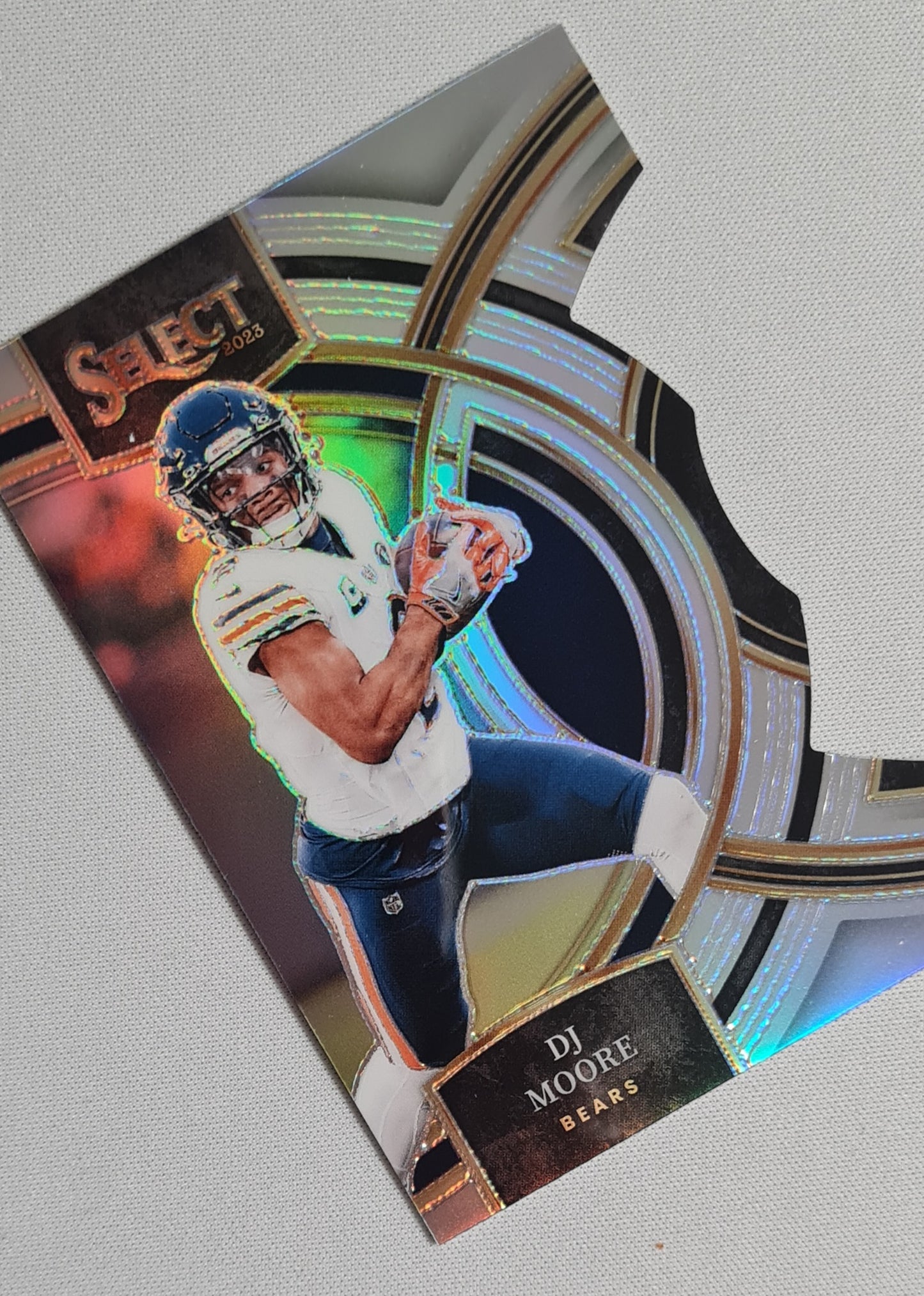DJ Moore - 2023 Panini Select Die Cut Premier Silver Prizm #159 Chicago Bears