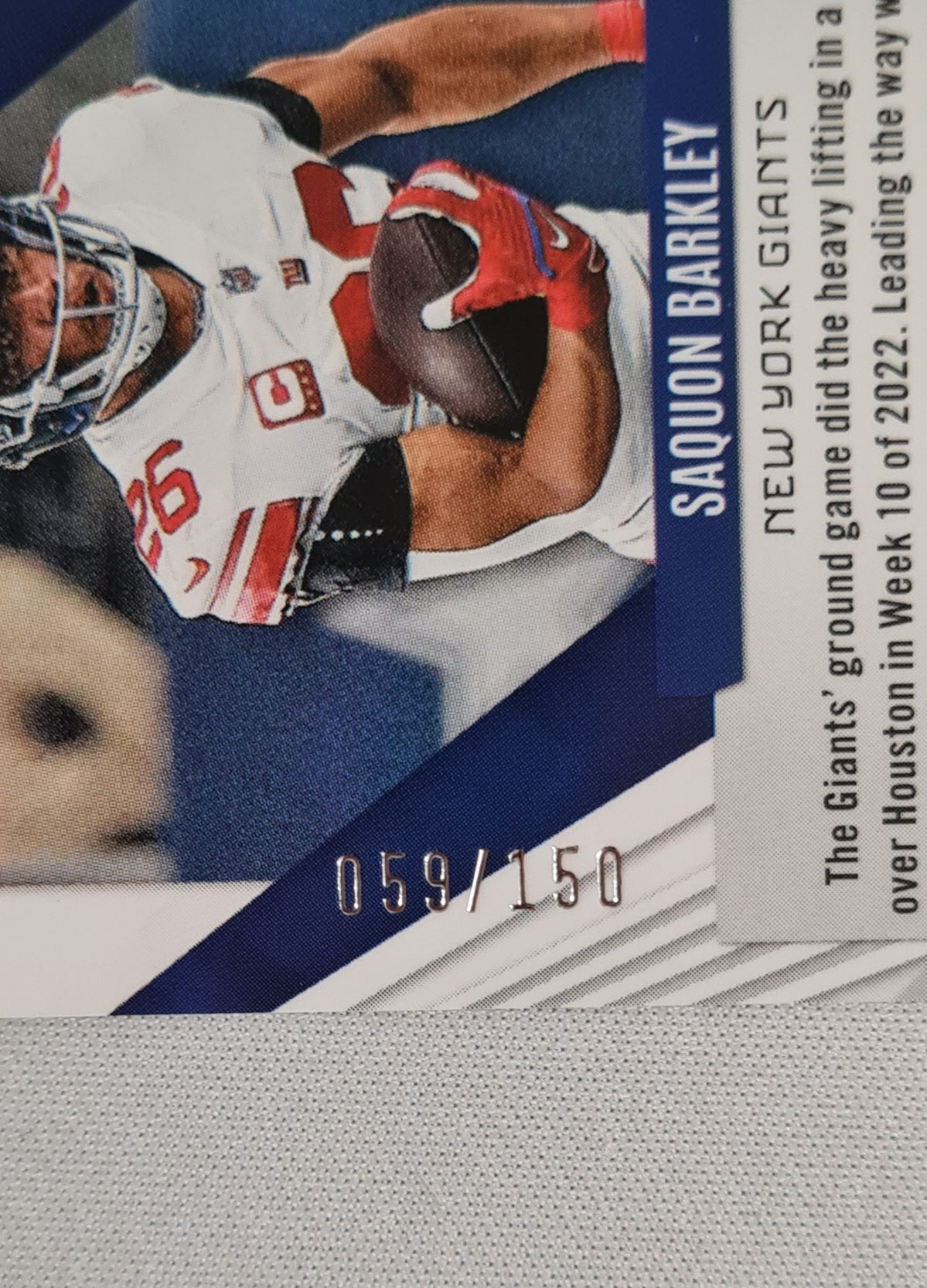 Saquon Barkley - 2023 Panini Phoenix Lava SP /150 #31 New York Giants