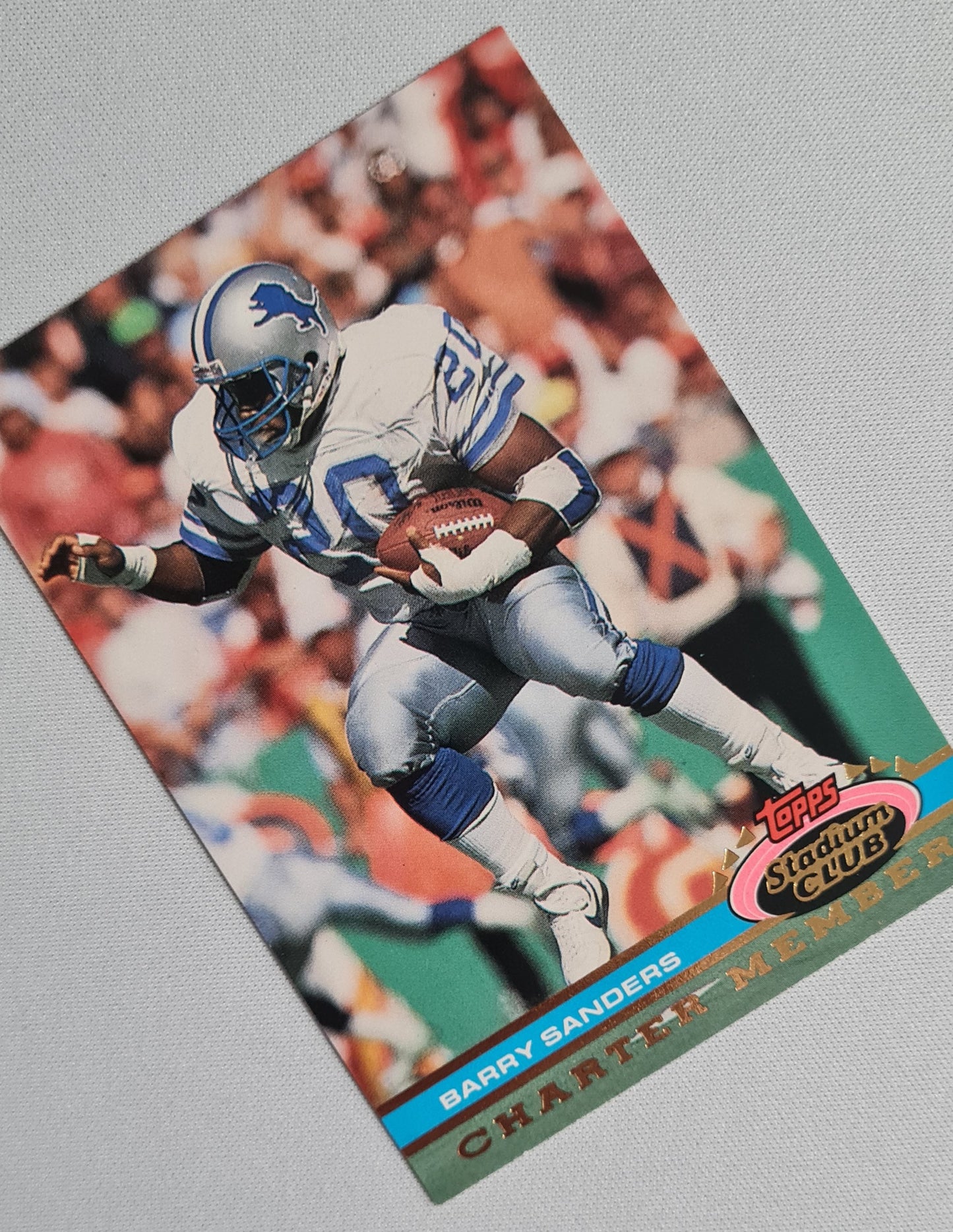 Barry Sanders - 1991 Topps Stadium Club Charter Member #NNO Detroit Lions
