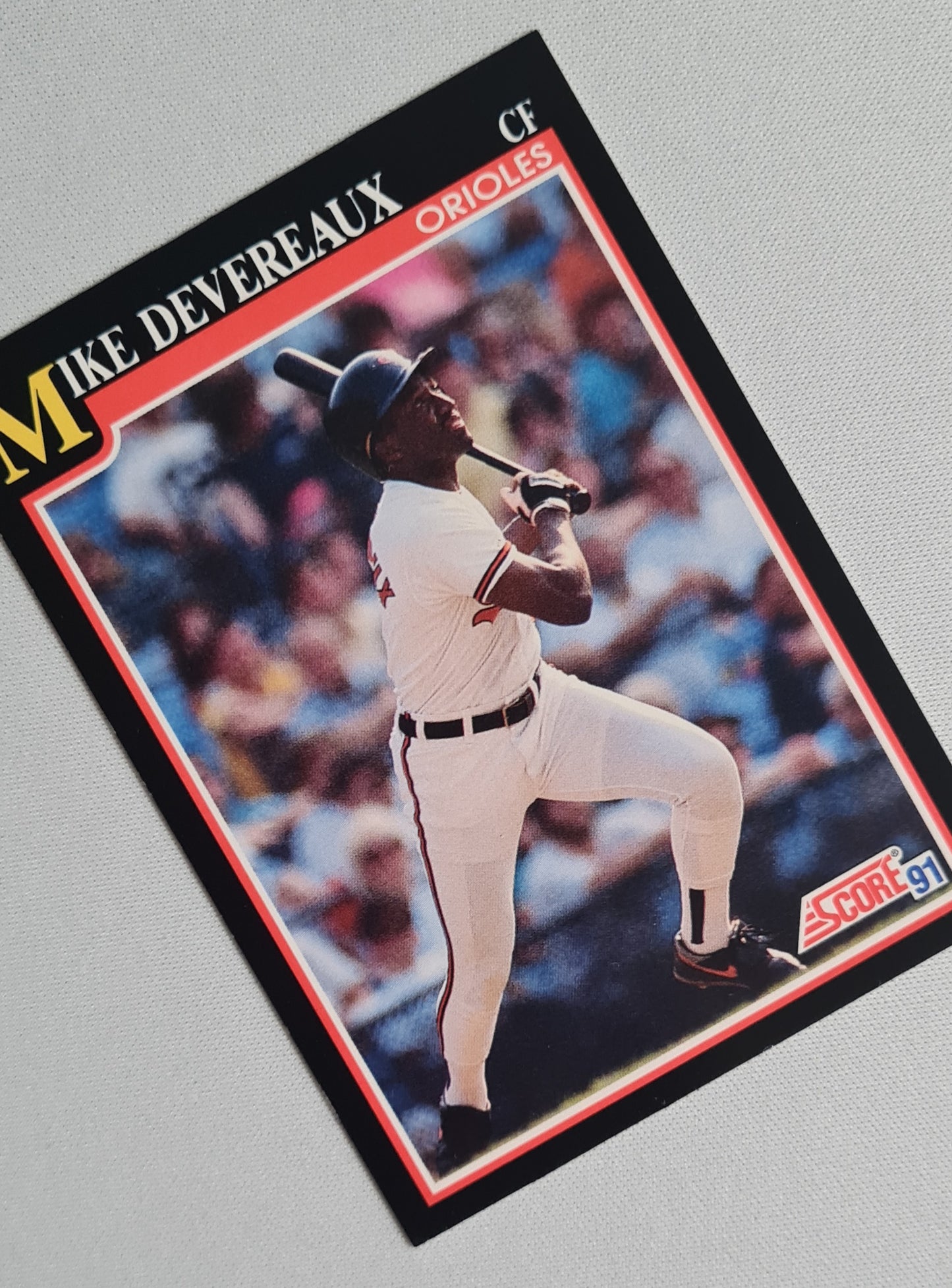 Mike Devereaux - 1991 Score #258 Baltimore Orioles