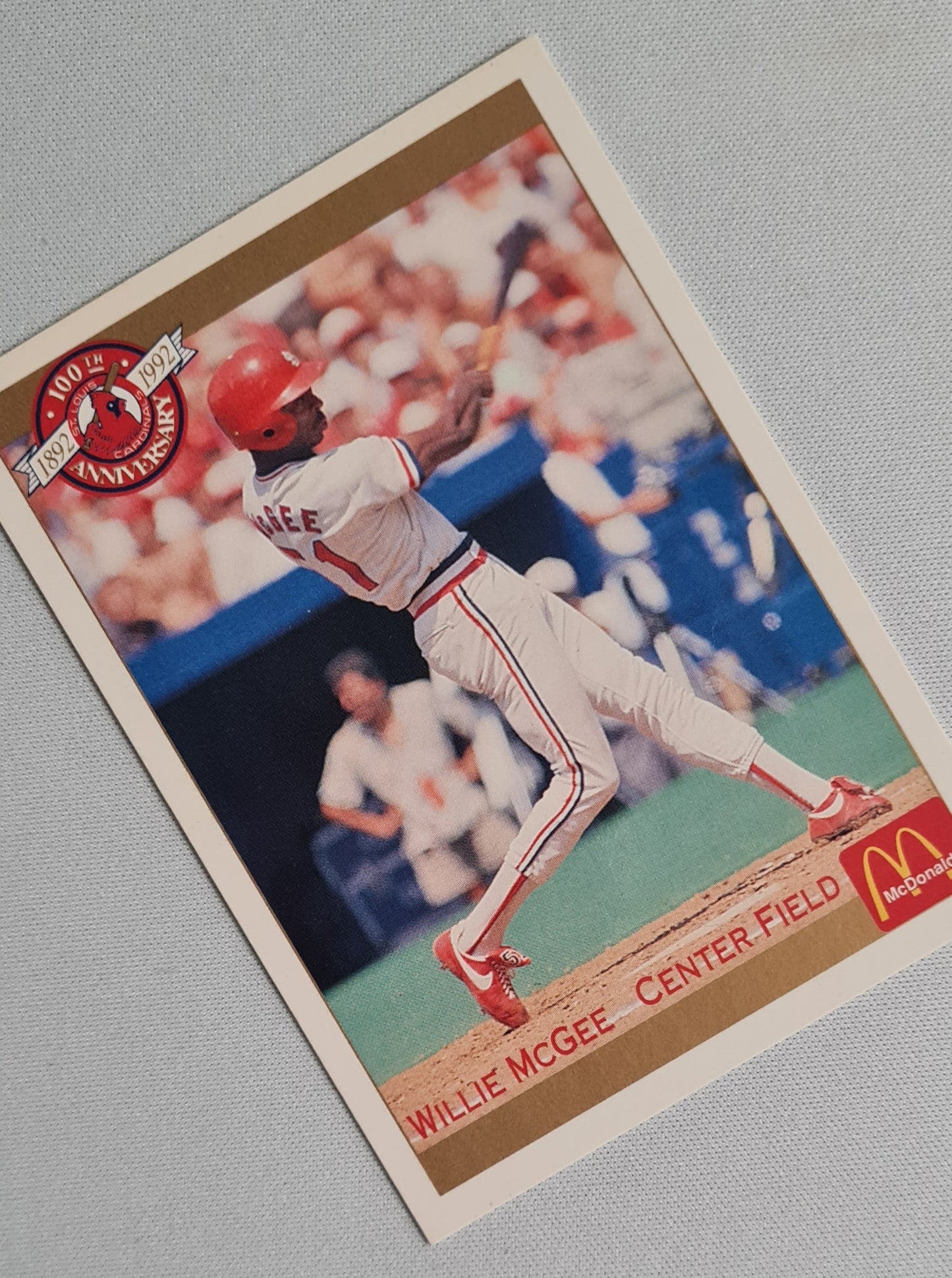 Willie McGee - 1992 Pacific McDonald's 100th Anniversary #43 St Louis Cardinals
