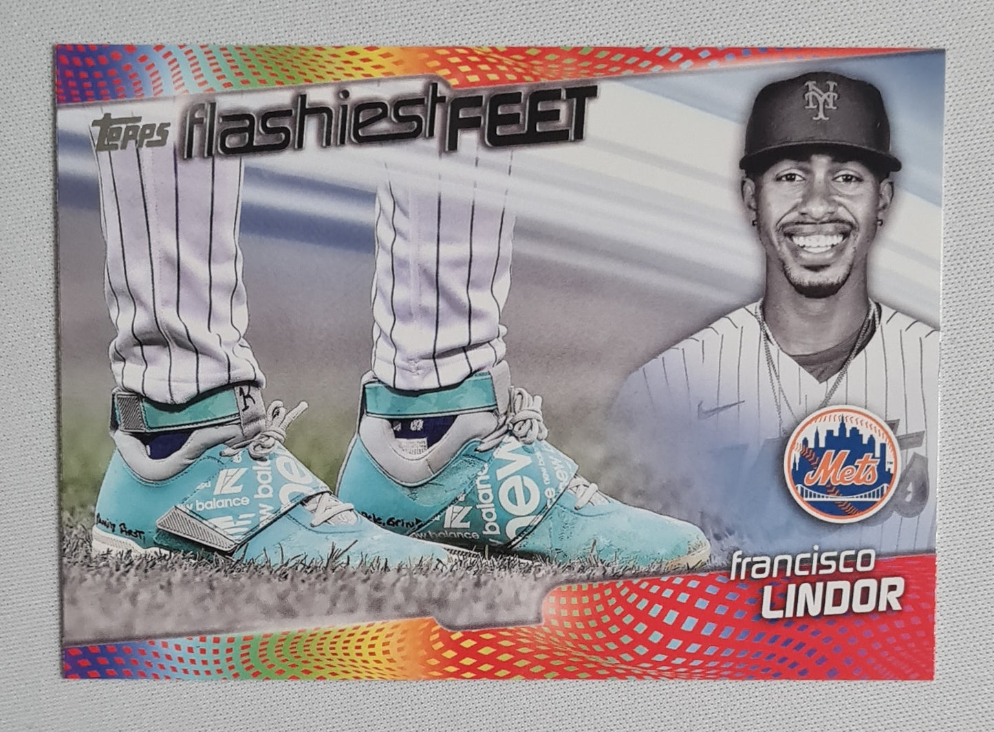 Francisco Lindor - 2022 Topps Flashiest Feet #FF-8 New York Mets
