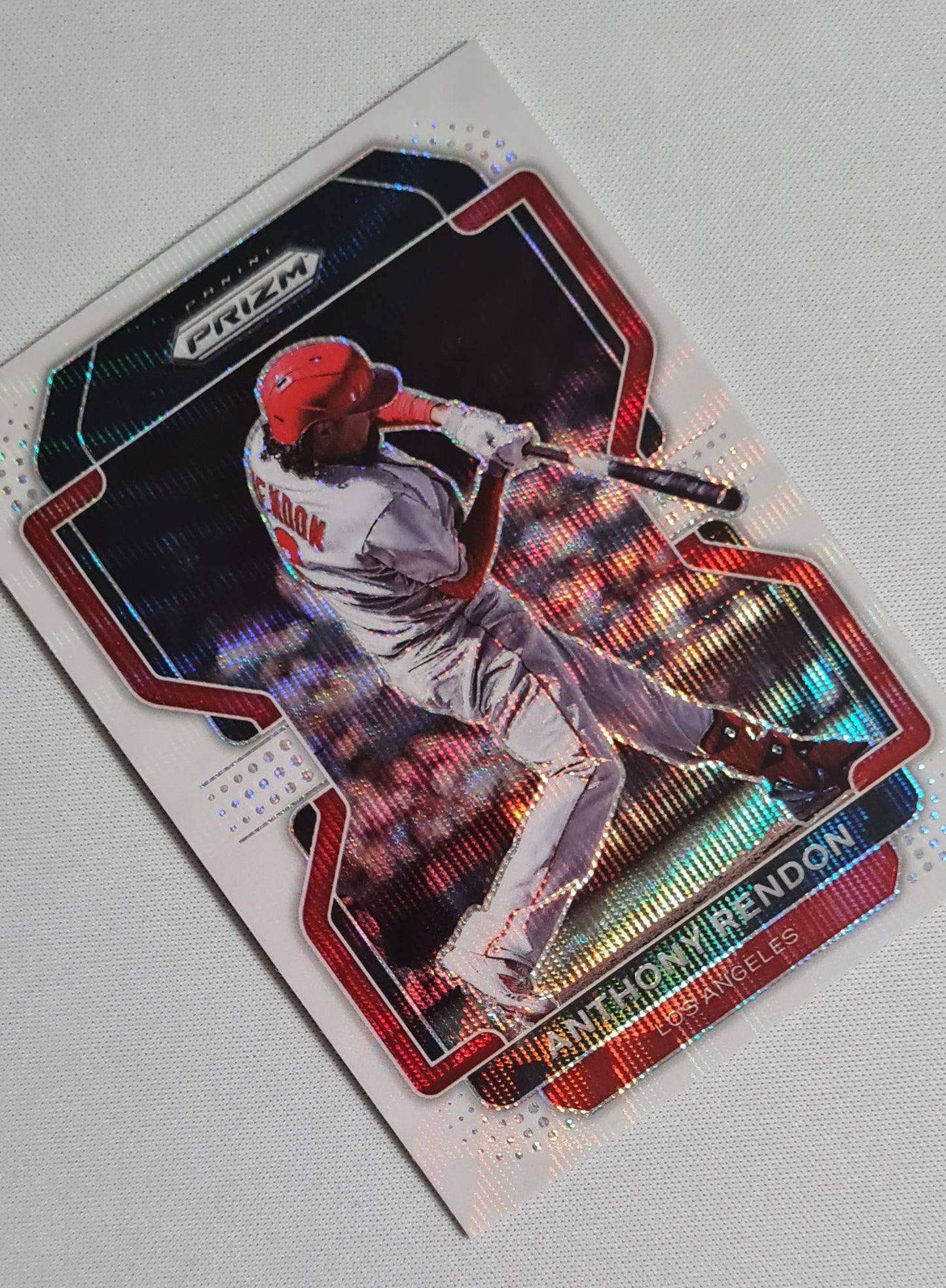 Anthony Rendon - 2022 Panini Prizm White Wave Prizm #105 Los Angeles Angels