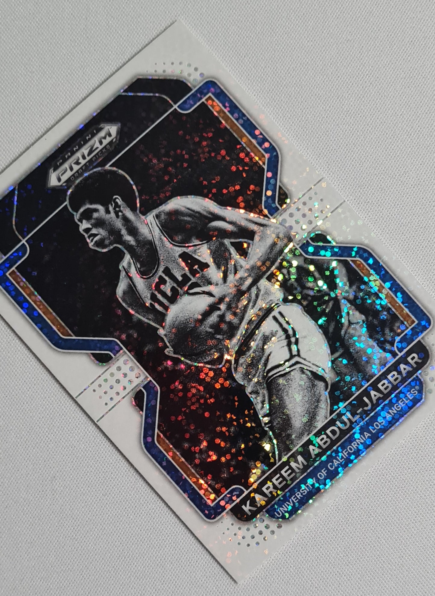 Kareem Abdul-Jabbar - 2023 Panini Prizm Draft Picks Basketball #30 White Sparkle HOF
