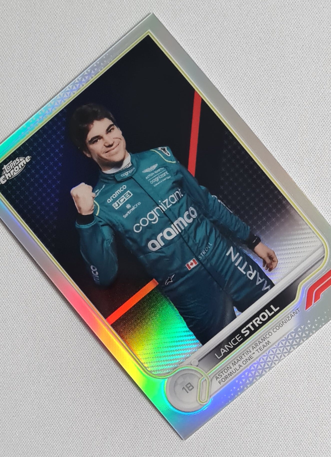 Lance Stroll - 2022 Topps Chrome Aston Martin Refractor #48