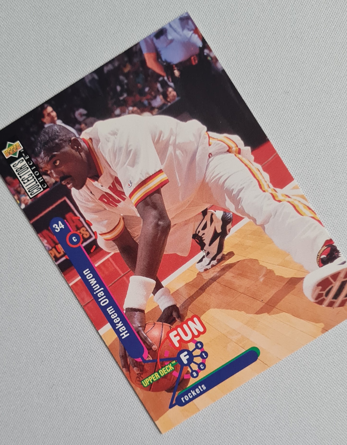 Hakeem Olajuwon - 1995 Upper Deck "Fun Facts" NBA Rockets #175