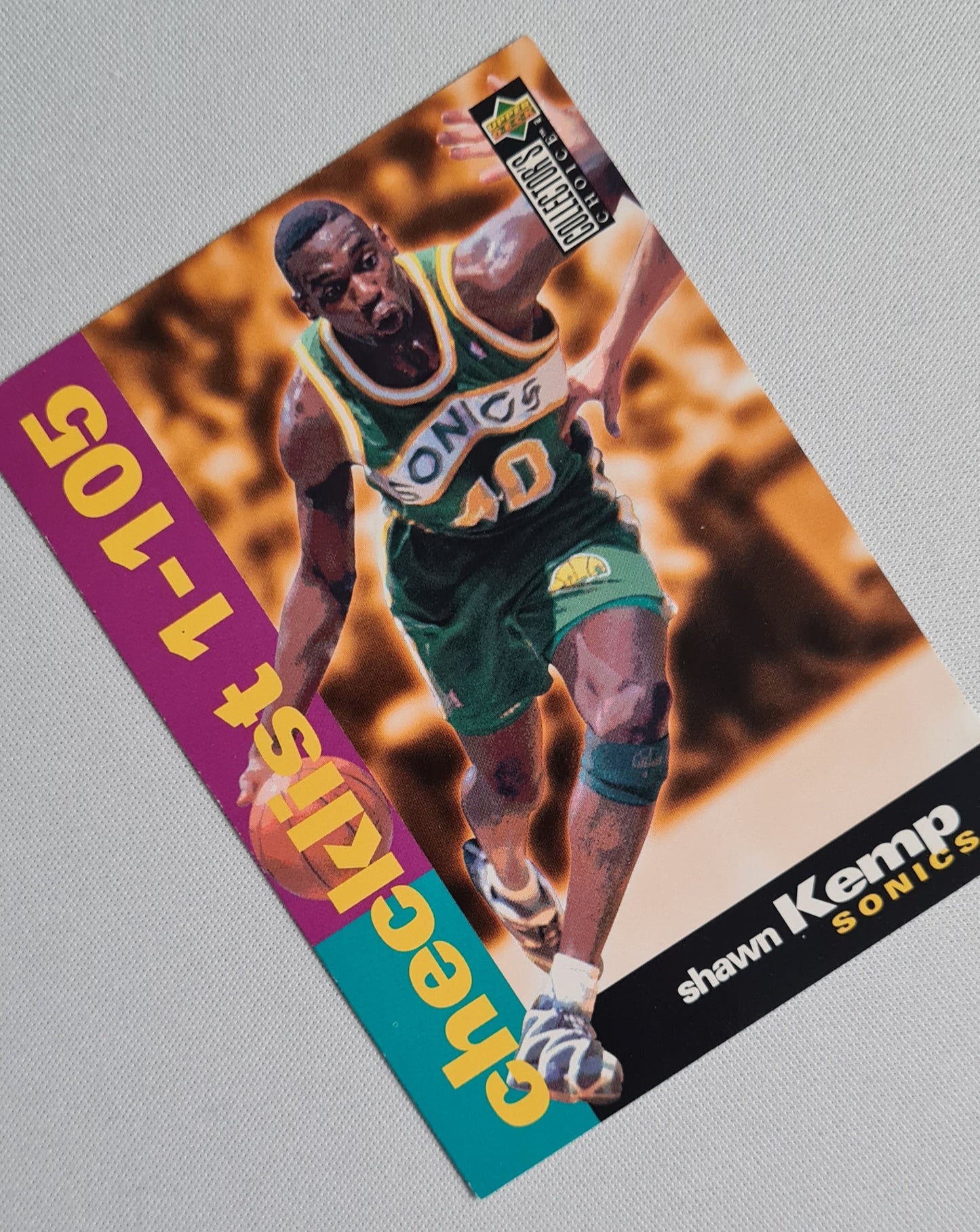 Shawn Kemp - 1995 Upper Deck (Checklist 1-105) NBA Sonics #209
