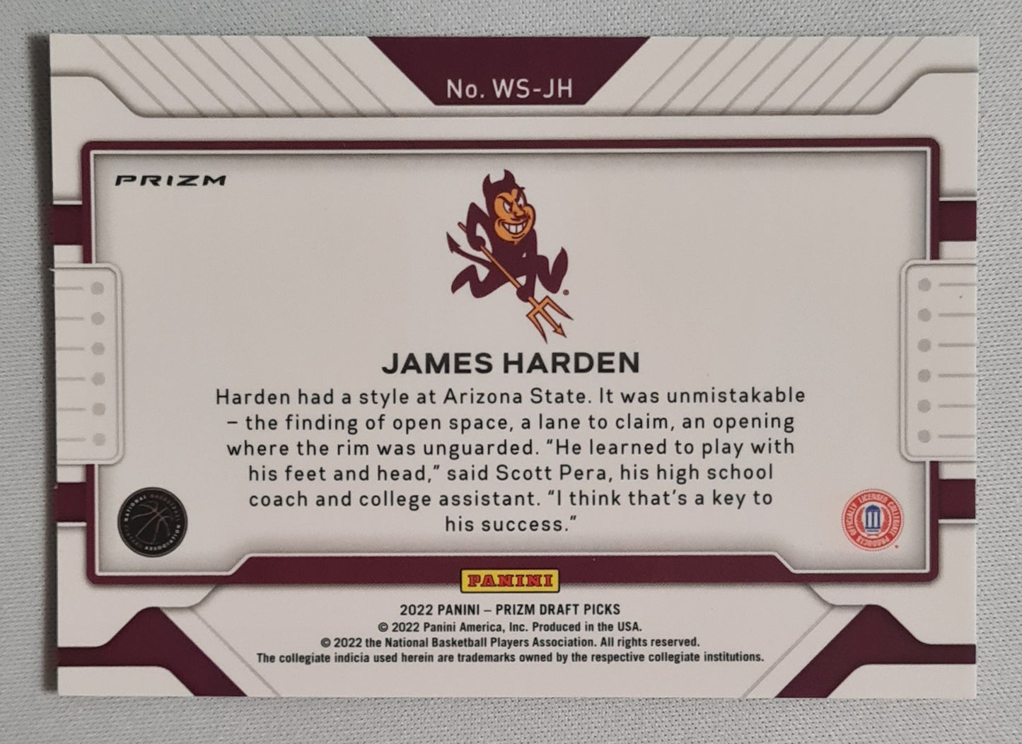 James Harden - 2022 Panini #WS-JH Prizm Draft Picks Widescreen