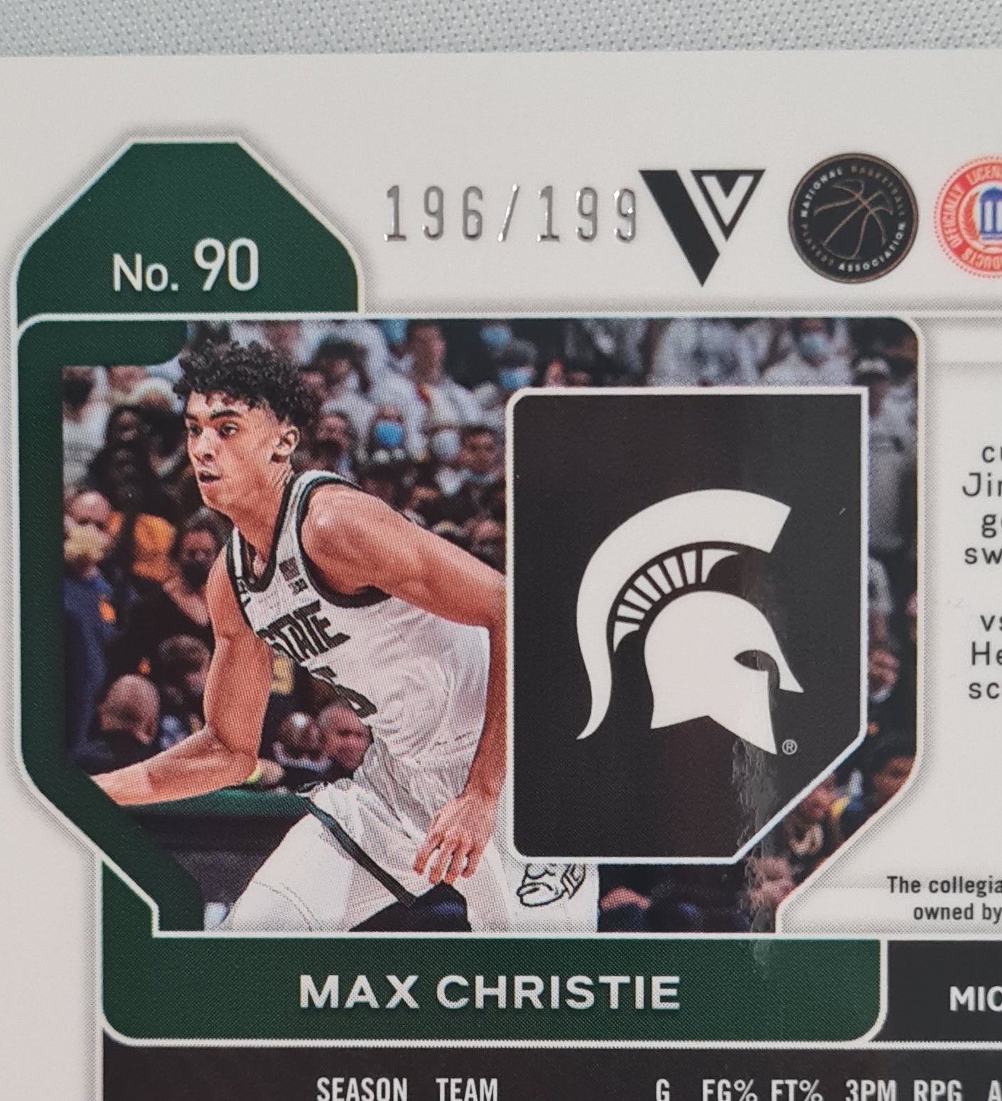 Max Christie - 2022 Panini Prizm Draft Picks Michigan University #90 RC /199