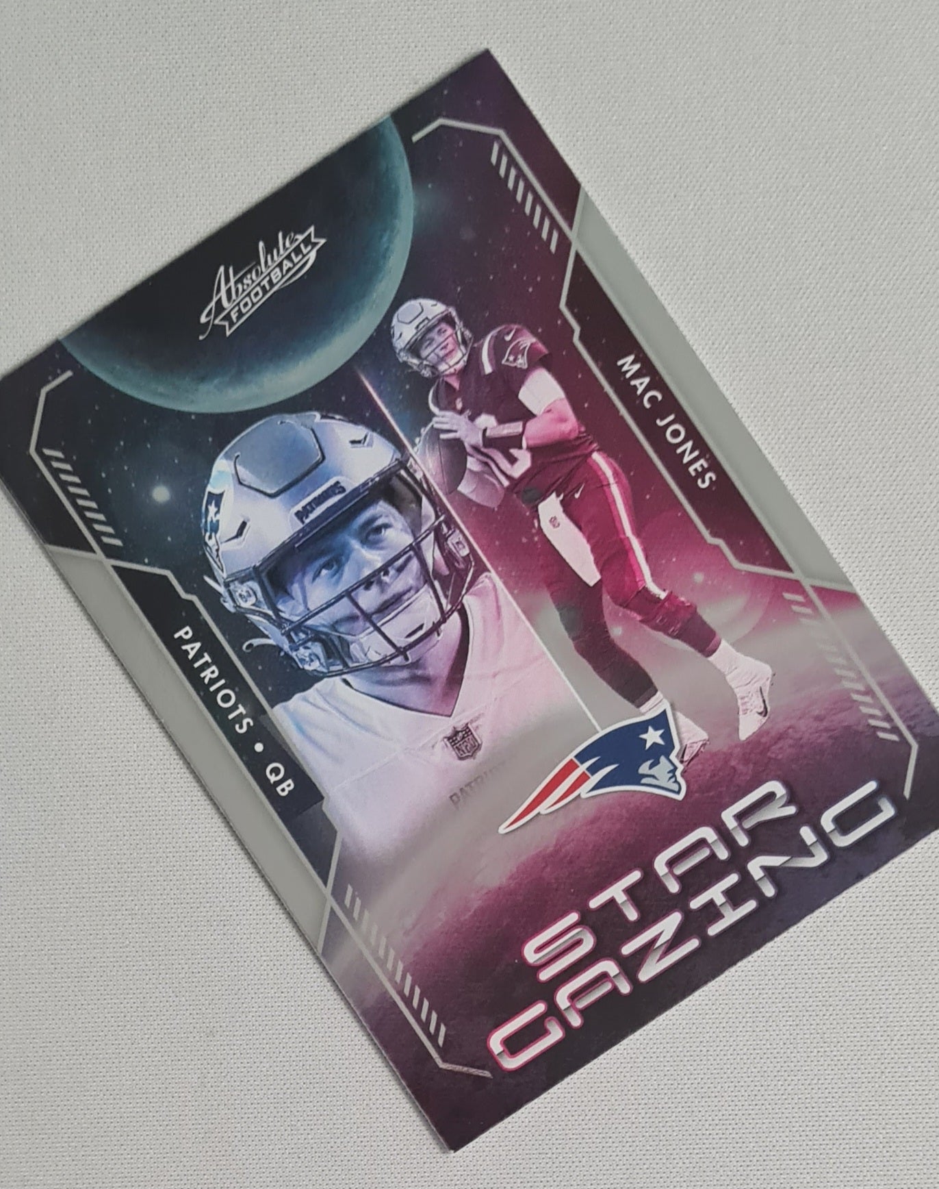 Mac Jones - 2023 Panini Absolute Football Star Gazing #SG-7 Patriots