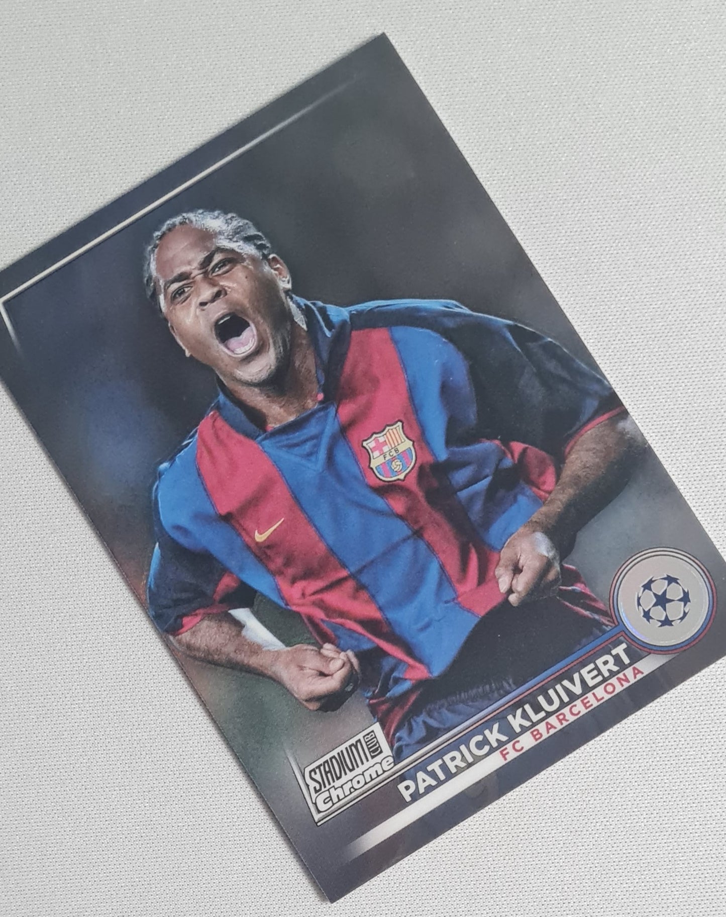 Patrick Kluivert - 2023 Topps Stadium Club Chrome FC Barcelona (CL) #95 Holo
