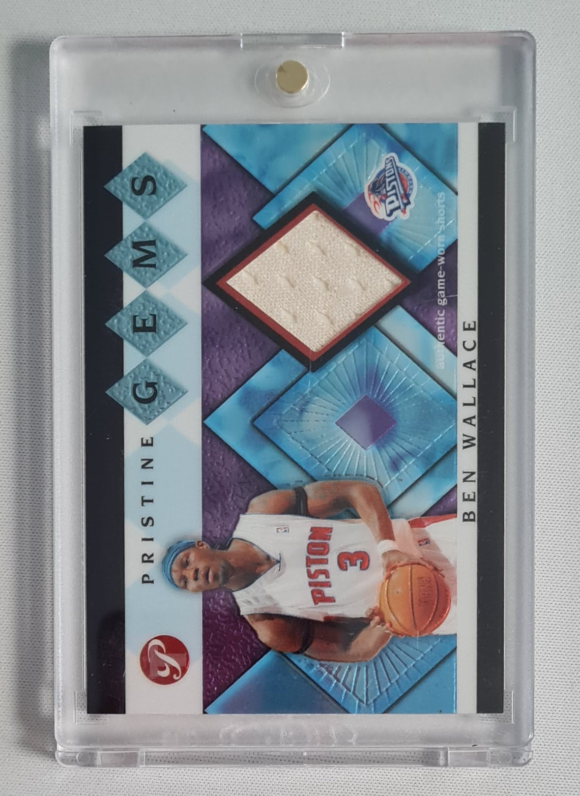 Ben Wallace - 2003 Topps Pristine GEMS #GEM-BW - NBA Detroit Pistons /Patch (Shorts)
