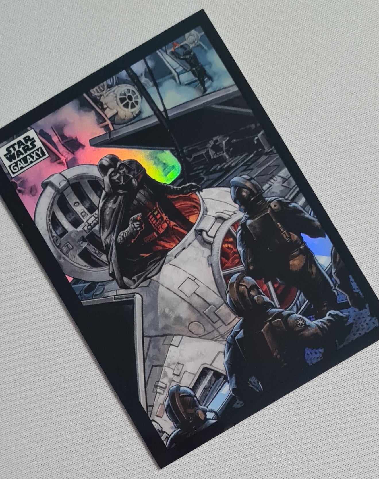 2022 Topps Star Wars Galaxy Lord Vader Readies His Ship #70 Refractor