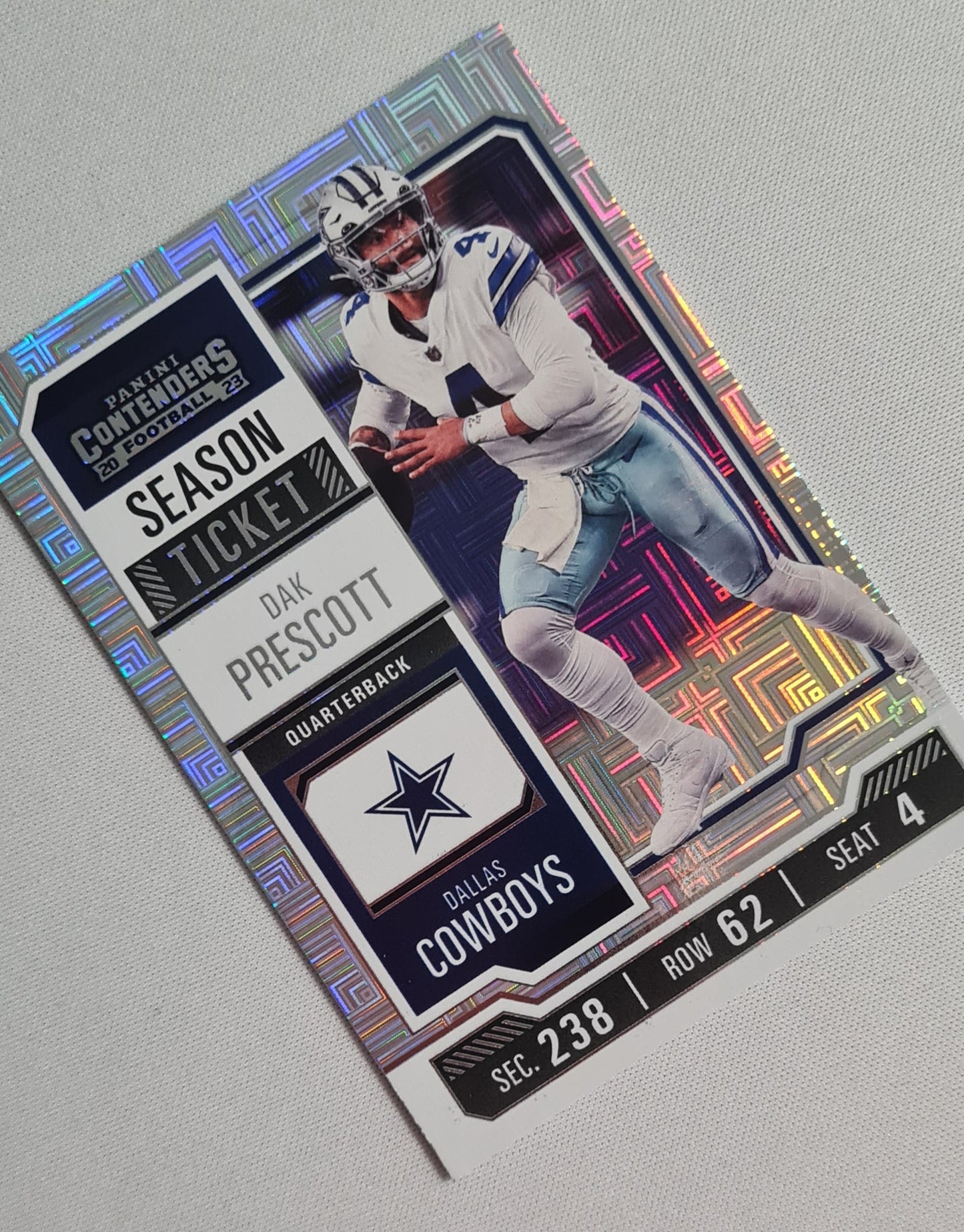 Dak Prescott - 2023 Panini Contenders Season Ticket #28 Dallas Cowboys