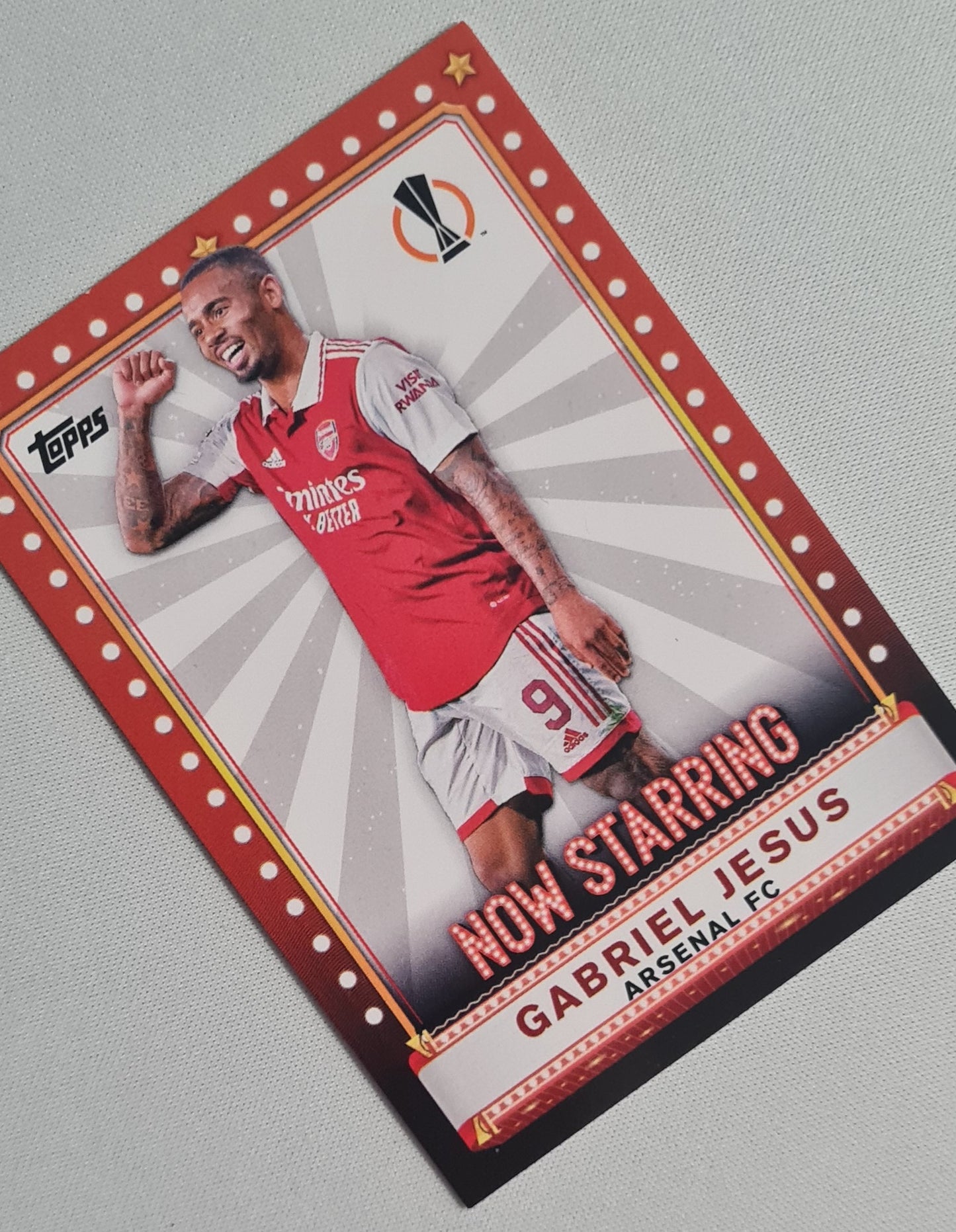 Gabriel Jesus - 2023 Topps NOW STARRING (EL) Arsenal FC #NS-1