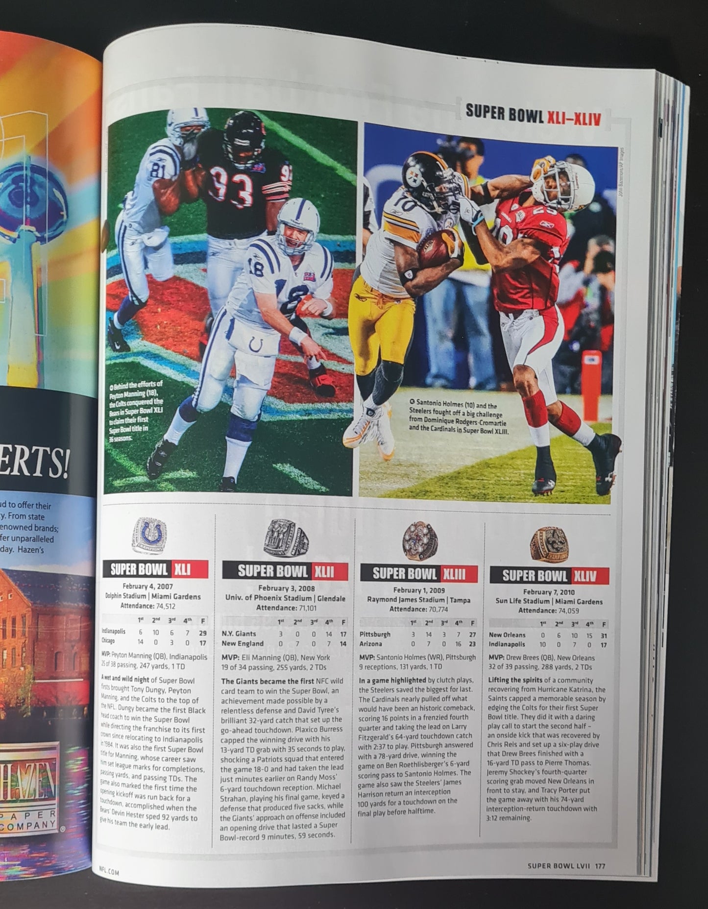 Football Official Super Bowl Programme LVII - 2023 Super Bowl Eagles vs Chiefs
