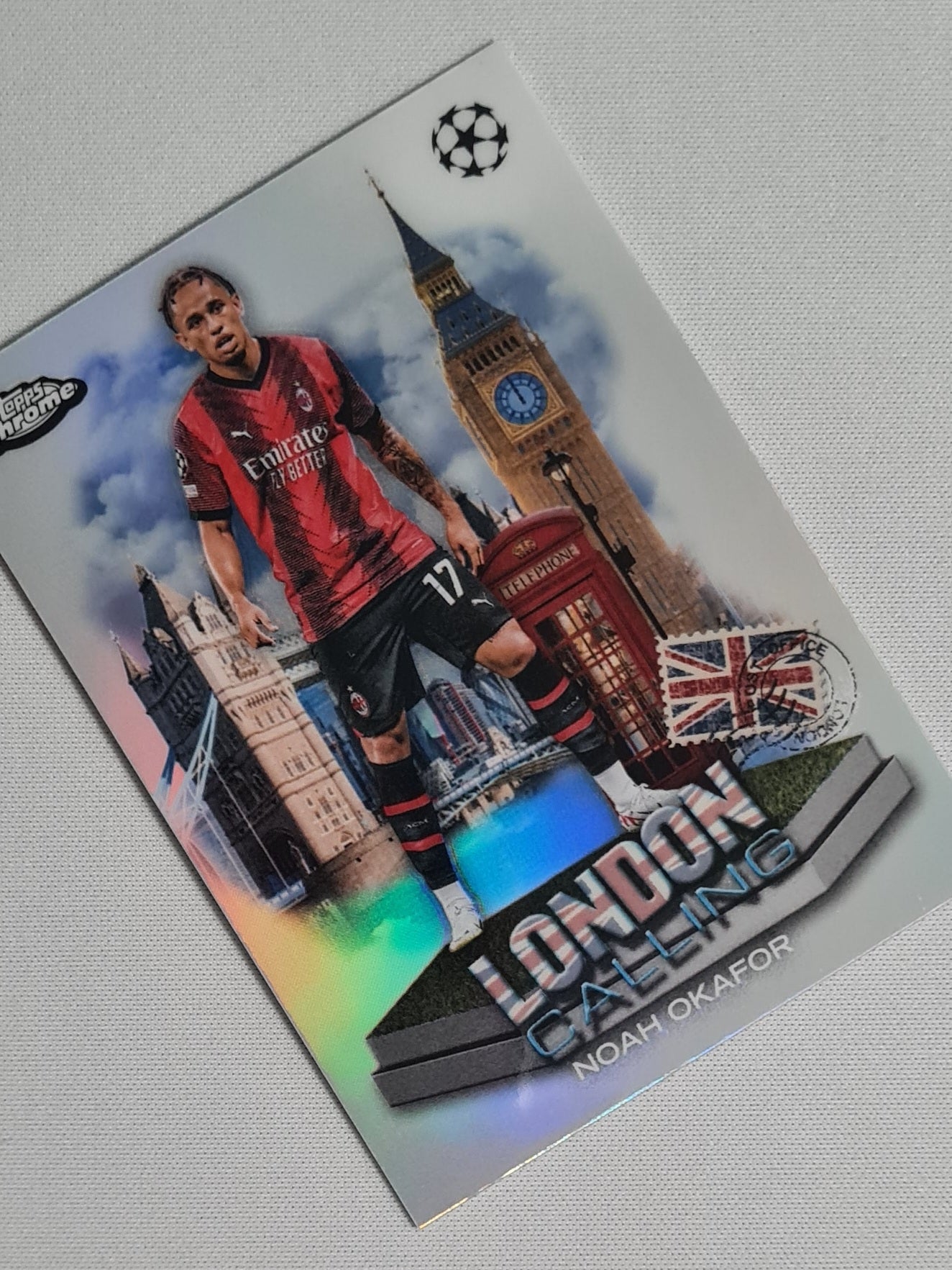 Noah Okafor - 2024 Topps Chrome London Call - AC Milan (CL) # LC-1