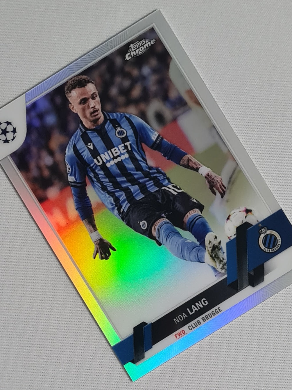 Noa Lang - 2023 Topps Chrome Club Brugge (CL) #4 Refractor
