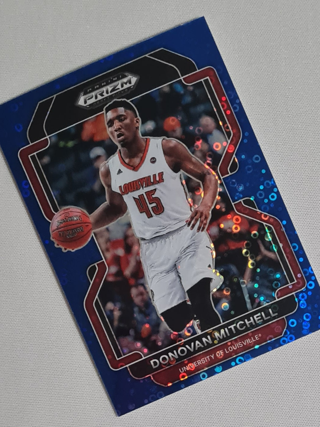 Donovan Mitchell - 2022 Panini Prizm Draft Picks #15 UoL Blue Circles Prizm