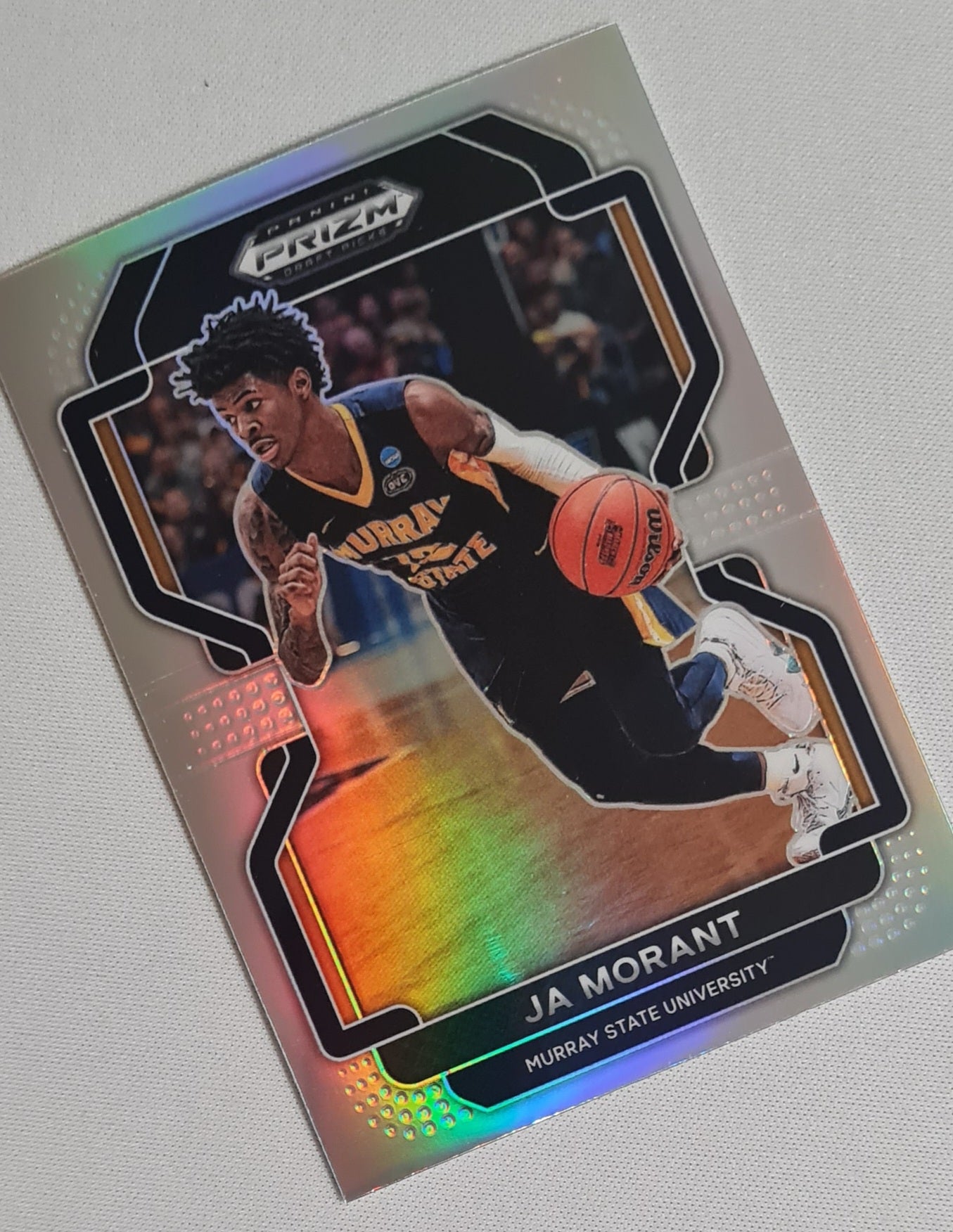 Ja Morant - 2022 Panini Prizm Draft Picks Murray State University #19 Refractor