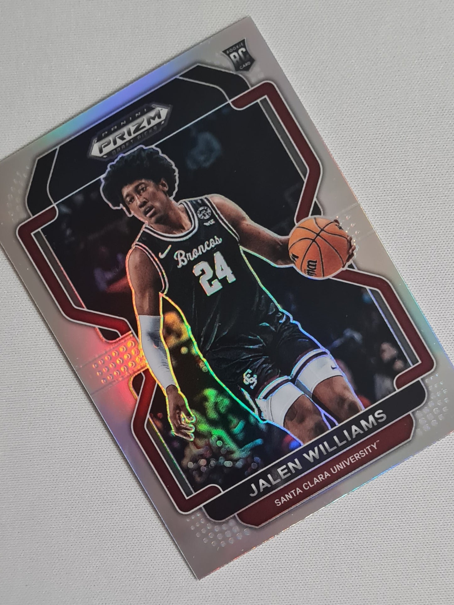 Jalen Williams - 2022 Panini Prizm Draft Picks #84 Santa Clara University Refractor Prizm (RC)